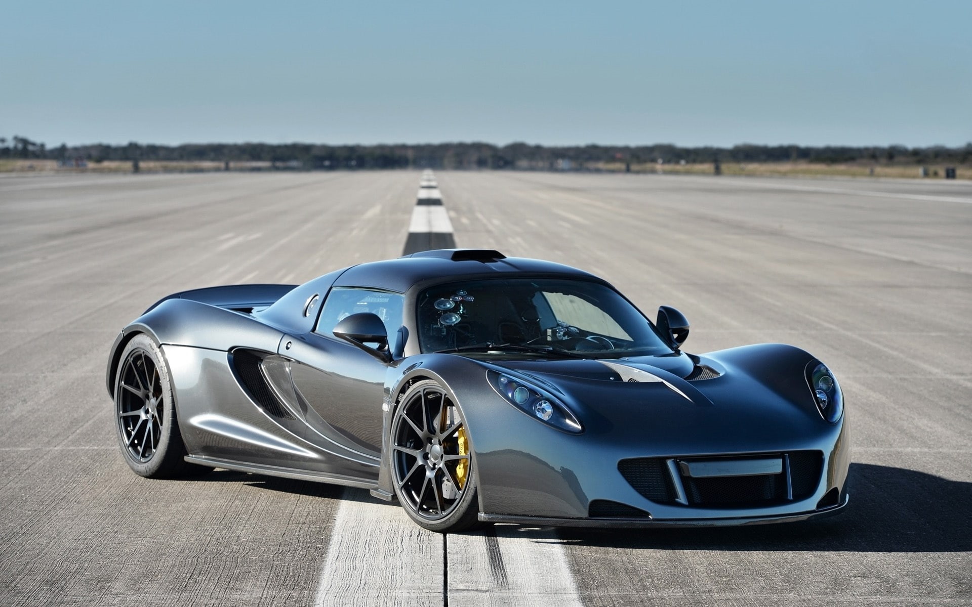 horizon, the front, Hennessy, Venom GT, World Speed Record, Hennessey, 1080P, background, supercar, HD Wallpaper