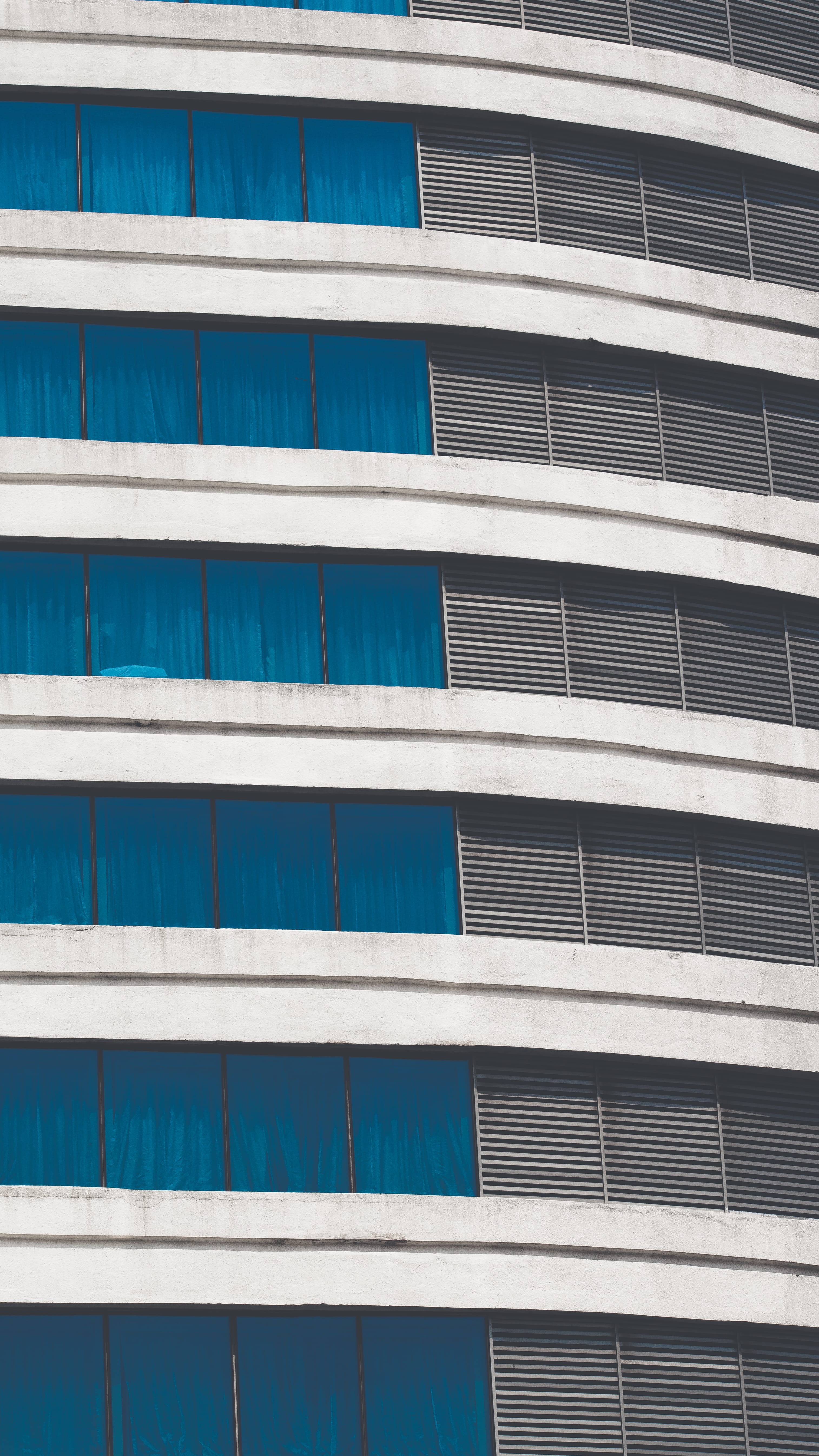outdoors, in a row, building exterior, full frame, gray, glass - material, day, architecture, city, abstract, blue, india, residential district, low angle view, Phone HD Wallpaper