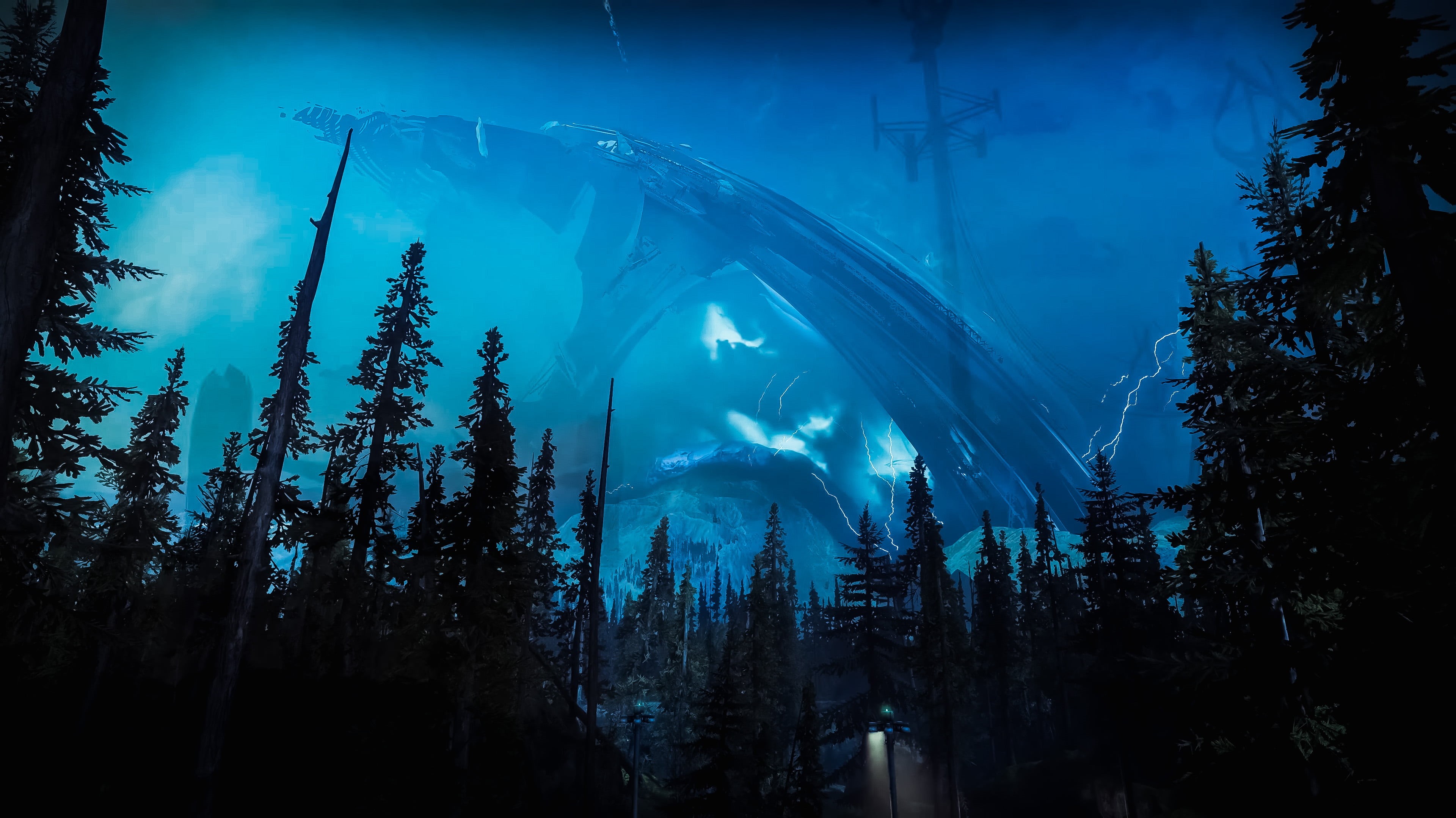 Destiny 2 (video game), video games, Video Game Landscape, 4K, science fiction, Earth, HD Wallpaper
