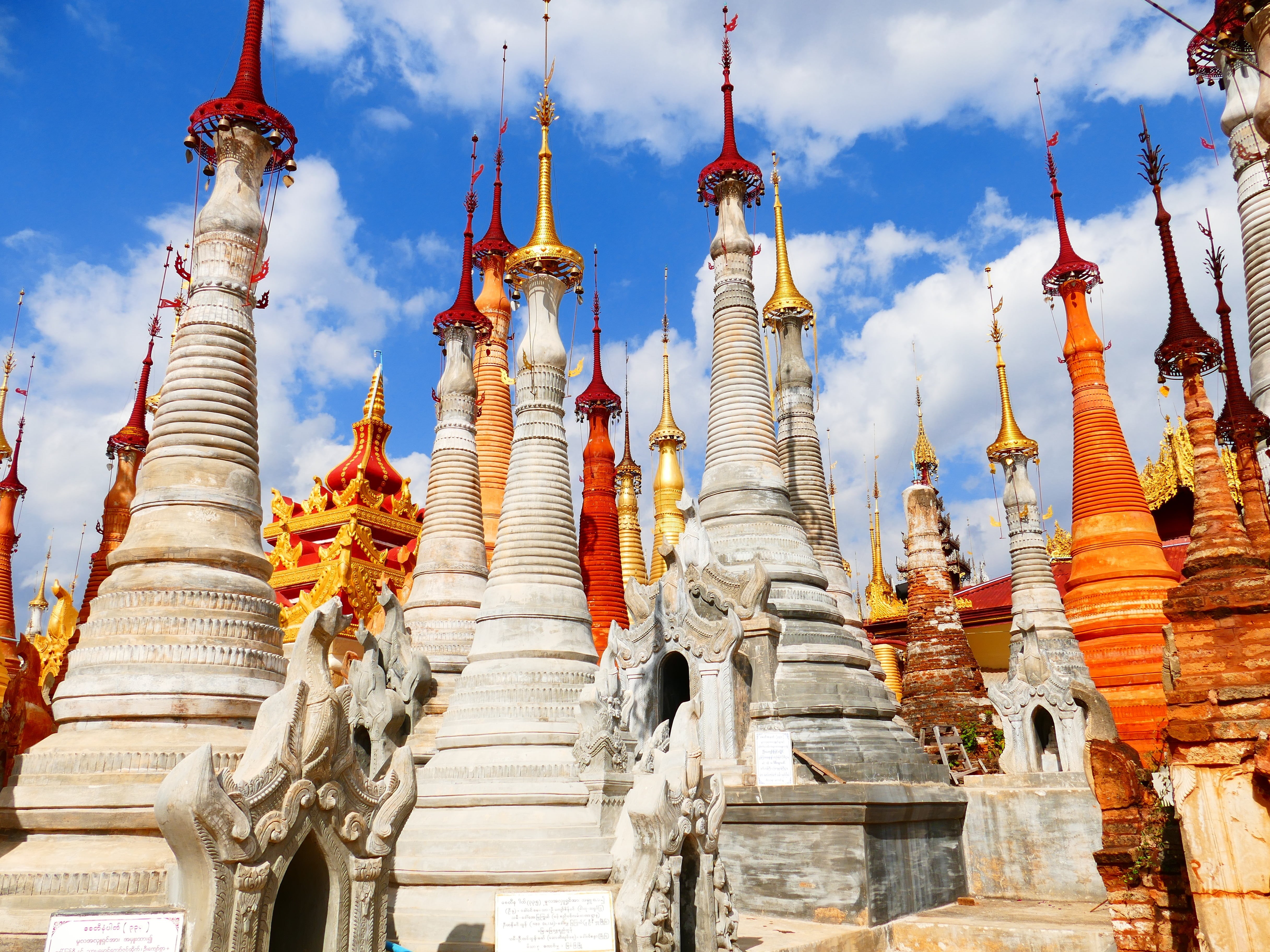 asia, orange, yangon, ancient civilization, architecture, shwedagon Pagoda, history, buddhism, gold, place of worship, praying, built structure, building exterior, HD Wallpaper