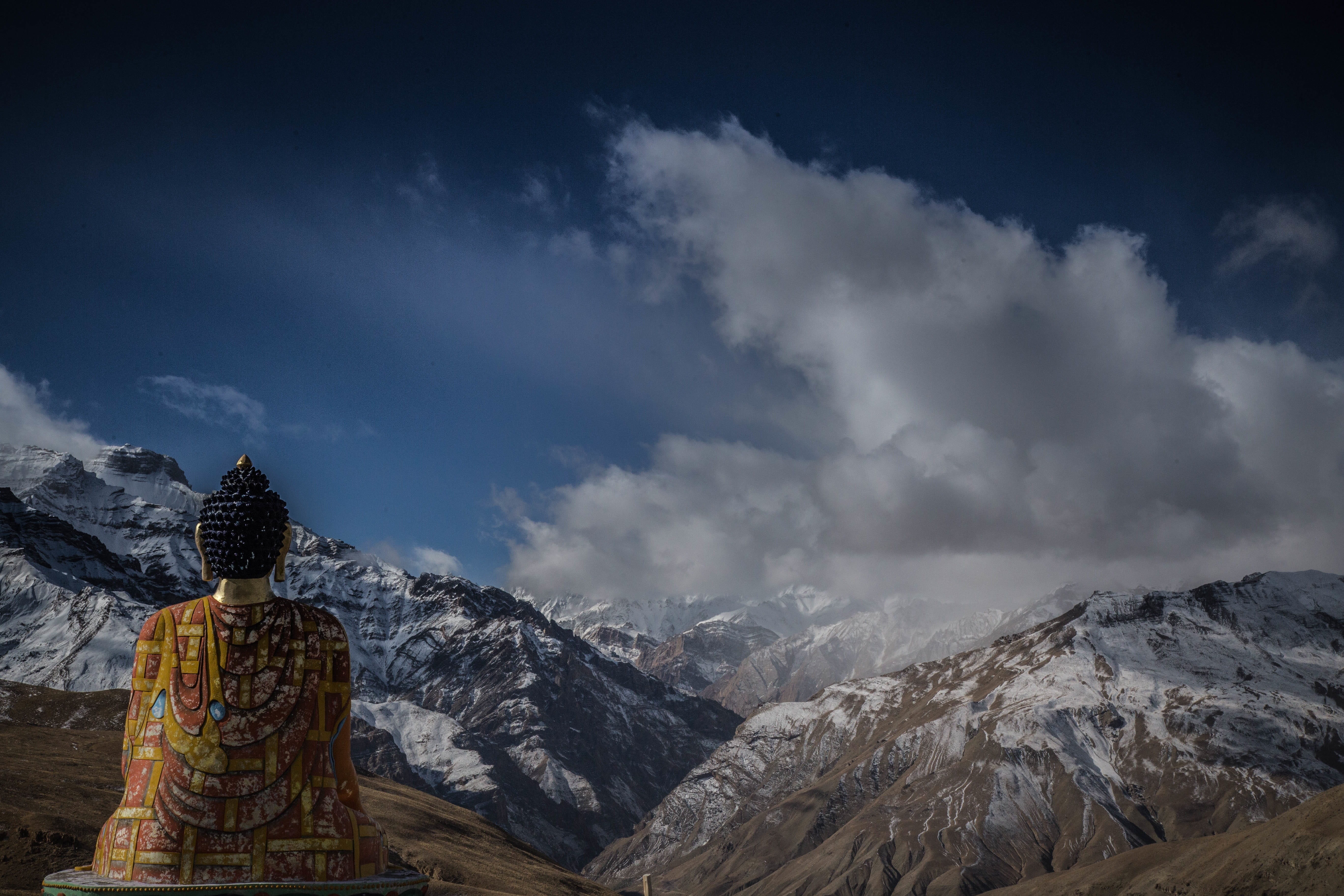 scenics - nature, travel, no people, tranquility, outdoors, belief, beauty in nature, sky, religion, valley, landscape, mountain, mountain peak, place of worship, HD Wallpaper