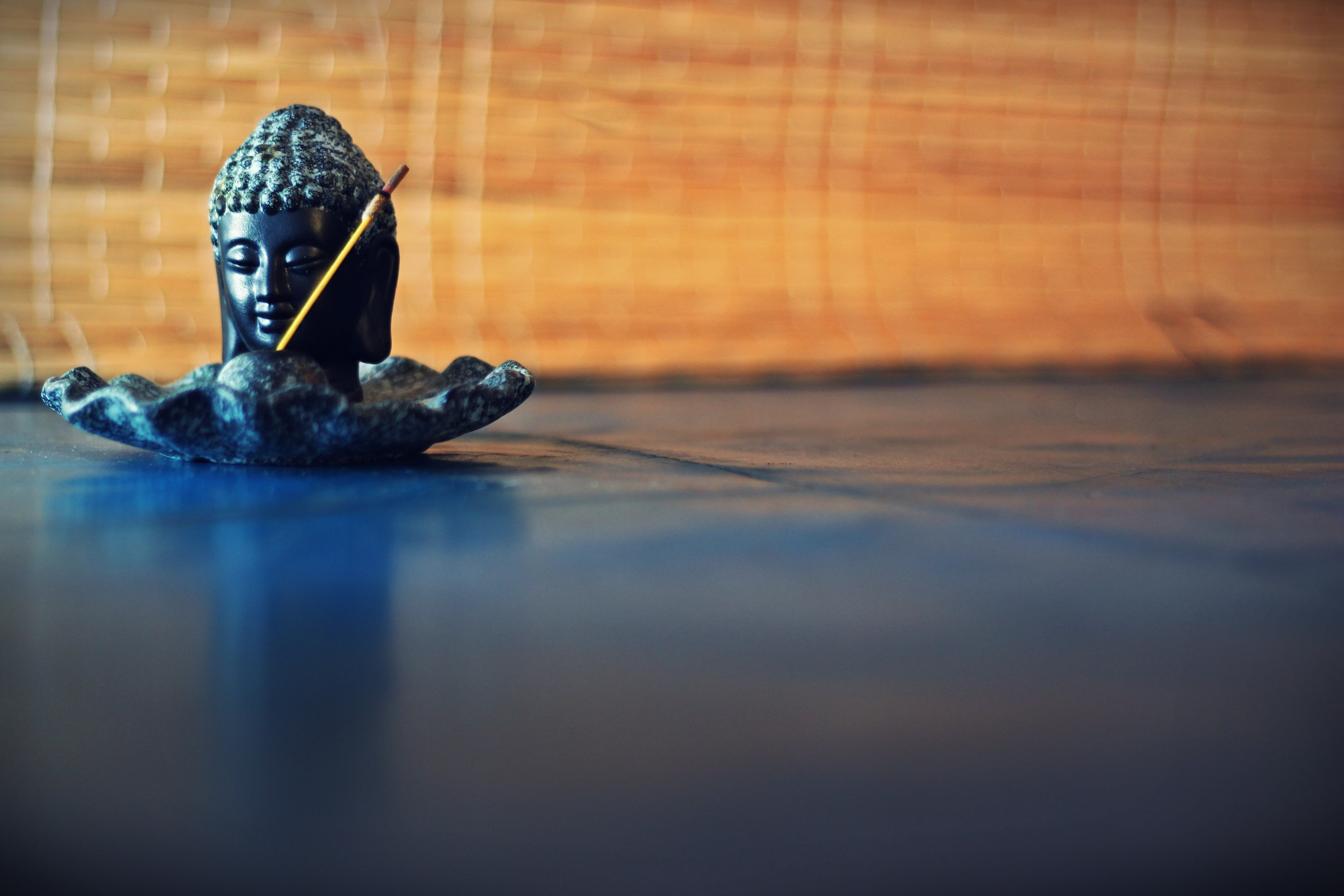 statue, art and craft, flooring, black, meditation, close, table, creativity, close-up, no people, human representation, ceramic, figurine, toy, surface, HD Wallpaper