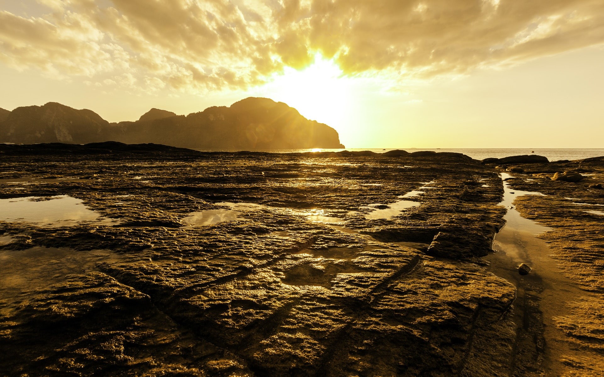 Andaman, Thailand, 1080P, phi, Sunset, Sea, Island, HD Wallpaper