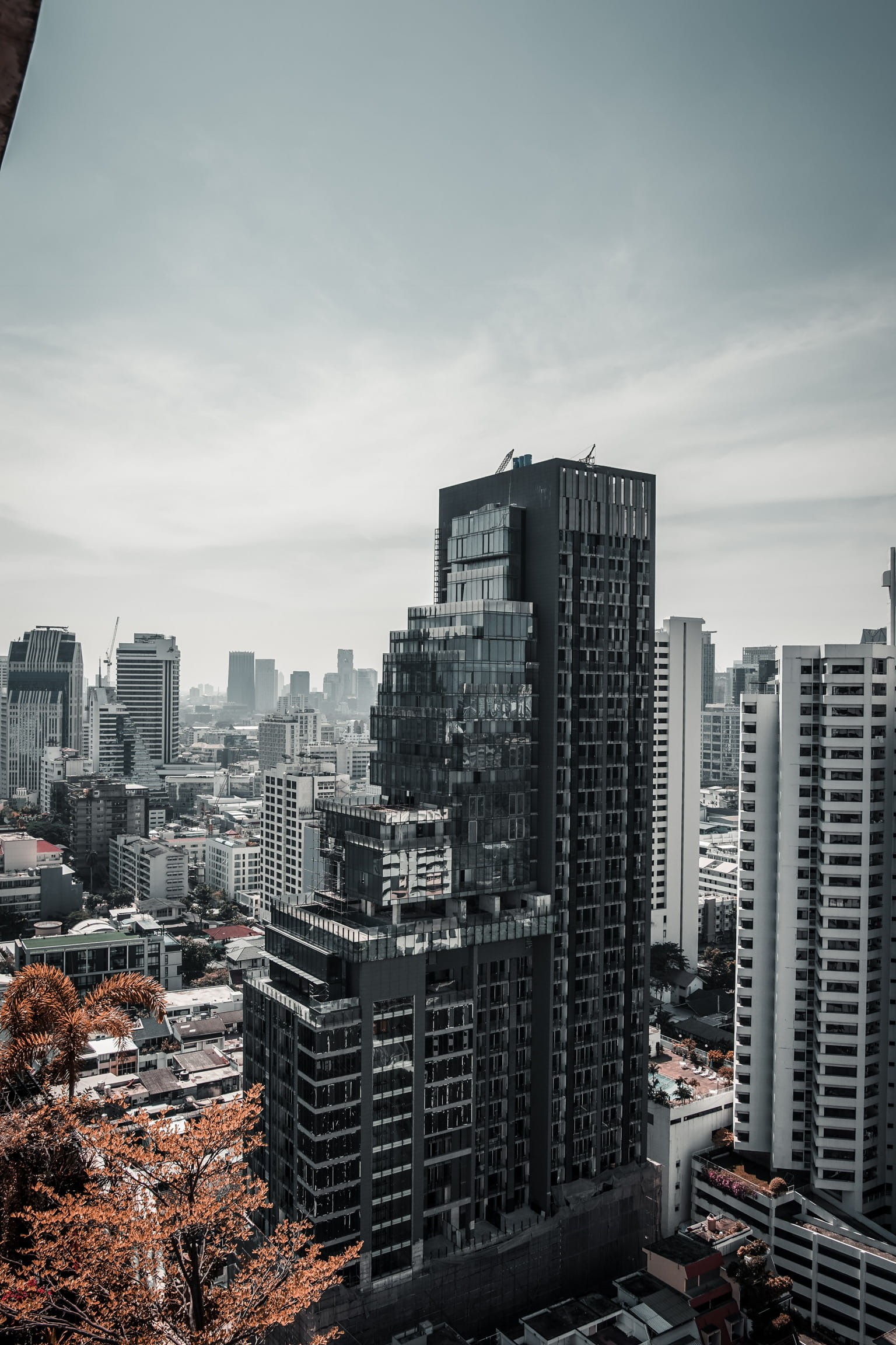 sky, city, built structure, tall - high, cityscape, nature, high angle view, cloud - sky, skyscraper, building exterior, day, architecture, hypebeast, residential district, Phone HD Wallpaper
