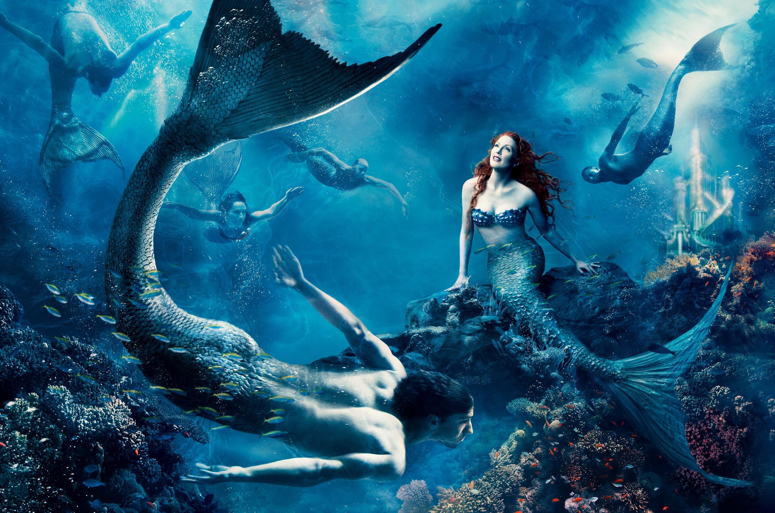 mermaid, disney, 2K, little, moore, julianne, annie, HD Wallpaper