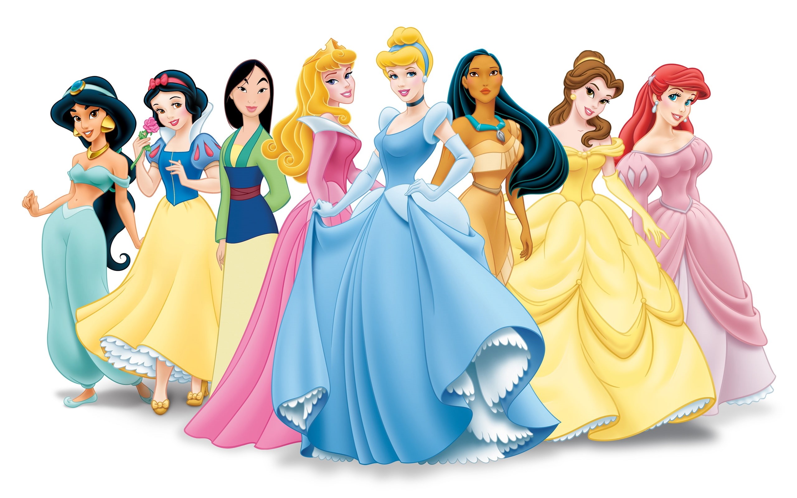artwork, princesses, Disney, Cartoon, Princess, Photo, 2K, HD Wallpaper