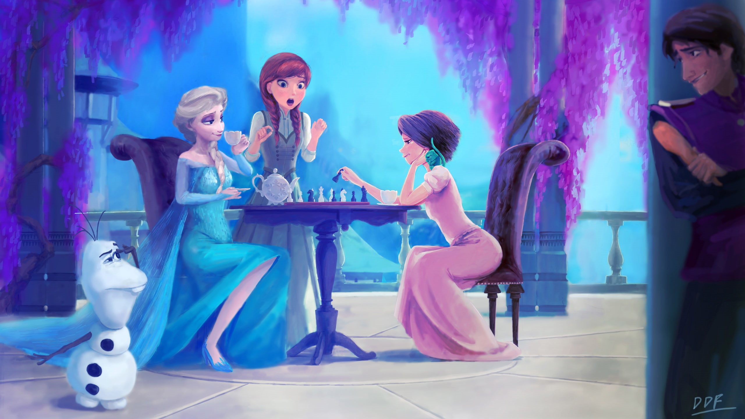 hd, drawing, disney, 2K, frozen, movies, HD Wallpaper