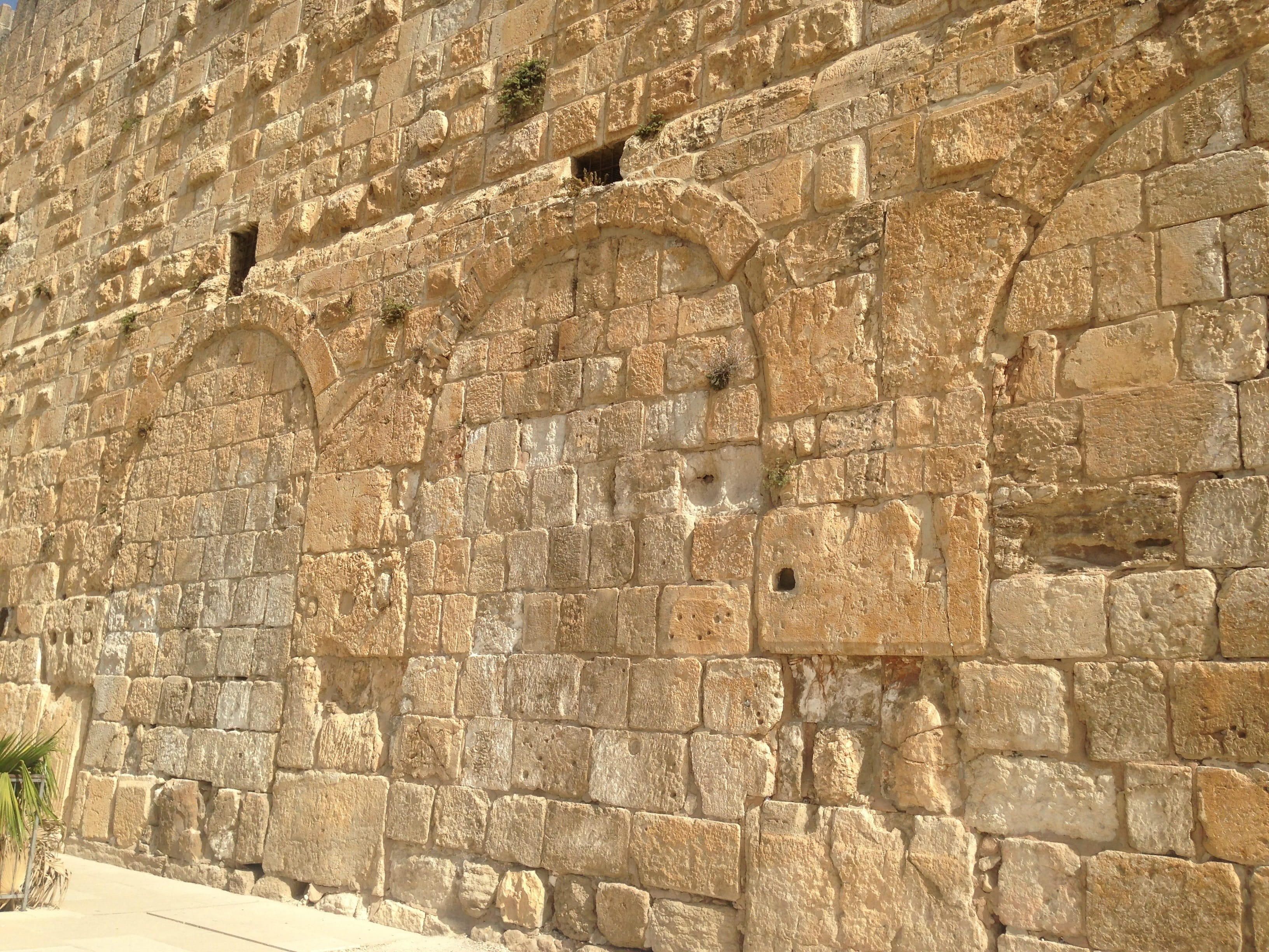 old, solid, outdoors, western, built structure, old ruin, wall - building feature, no people, jerusalem israel, Jerusalem, ruined, 2K, brick wall, ancient architecture, HD Wallpaper