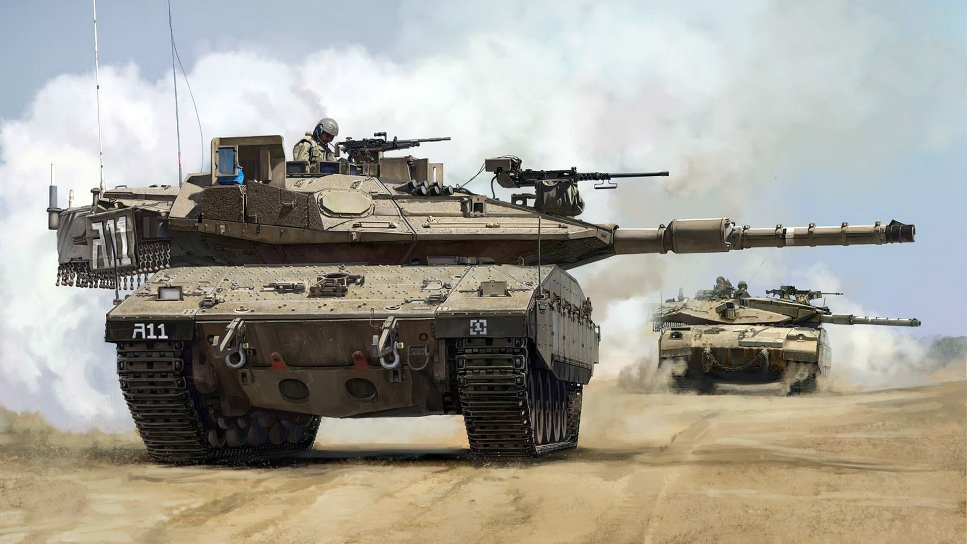 1080P, main battle tank, Merkava Mk.4, chariot, Israel, HD Wallpaper
