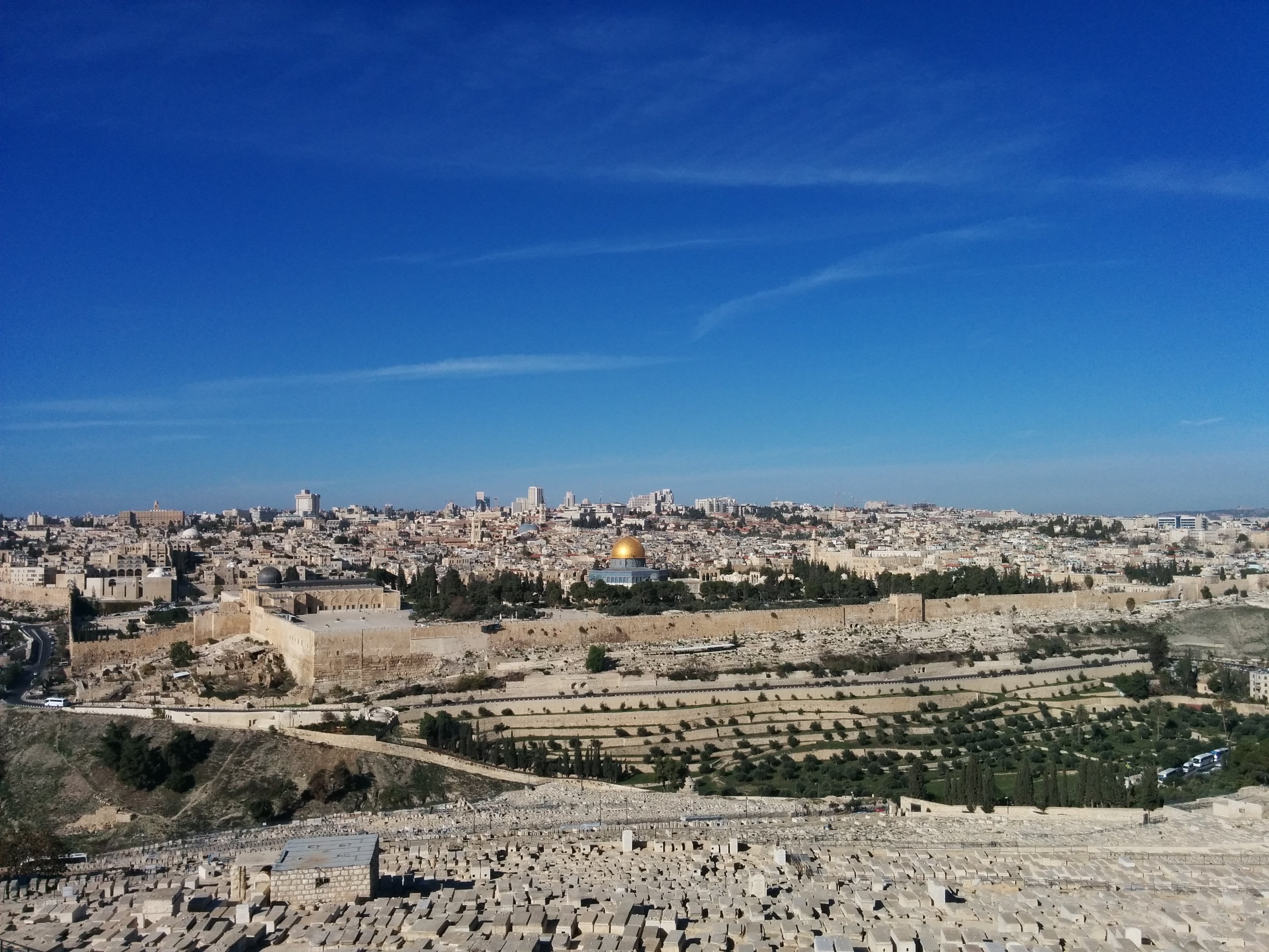 outdoors, nature, residential district, cityscape, jerusalem, no people, travel destinations, building exterior, blue, townscape, city, rock, sky, building, HD Wallpaper