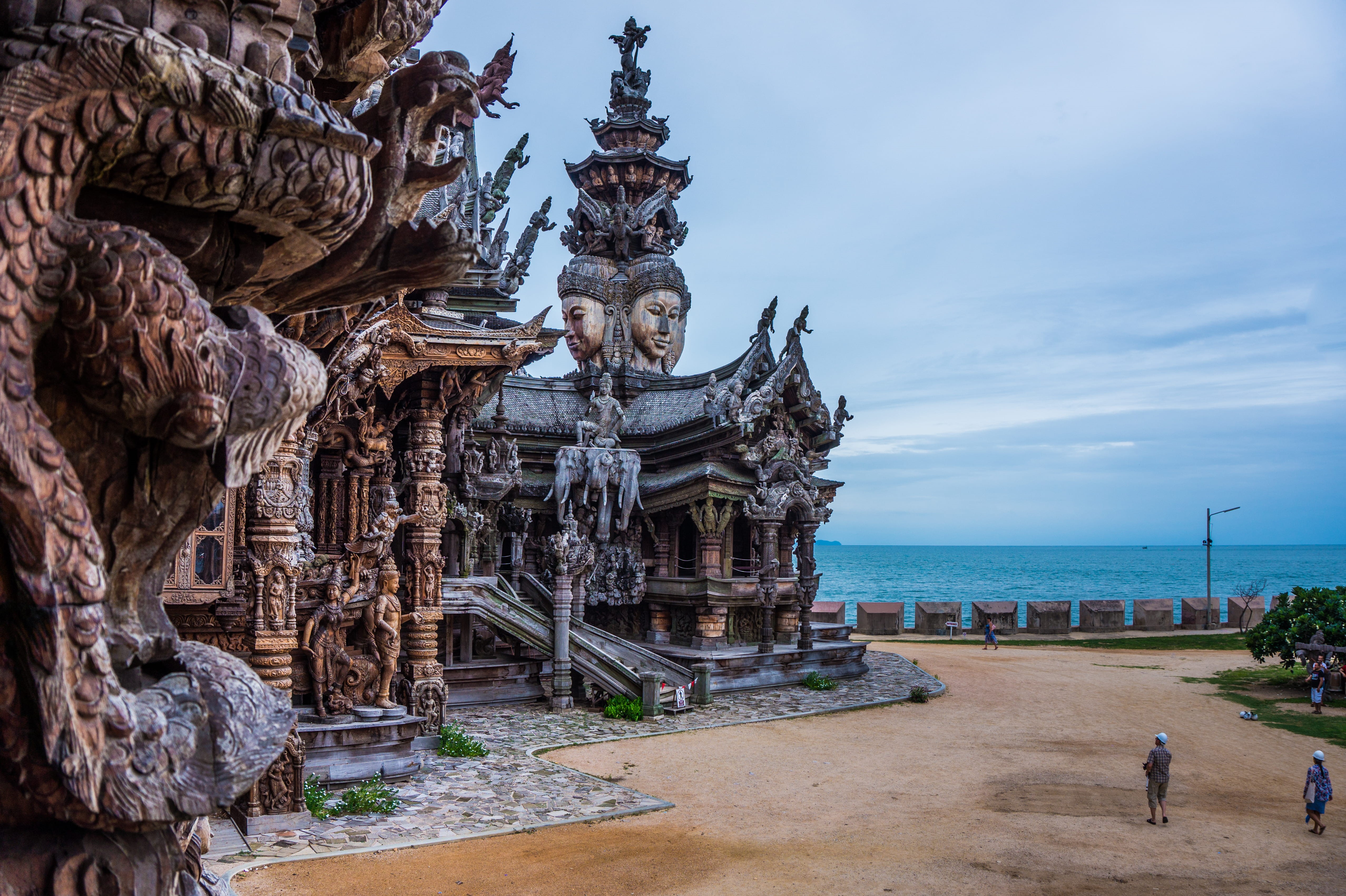 sky, travel, travel destinations, art and craft, creativity, history, human representation, sea, statue, wood, nature, horizon over water, handcrafted, HD Wallpaper