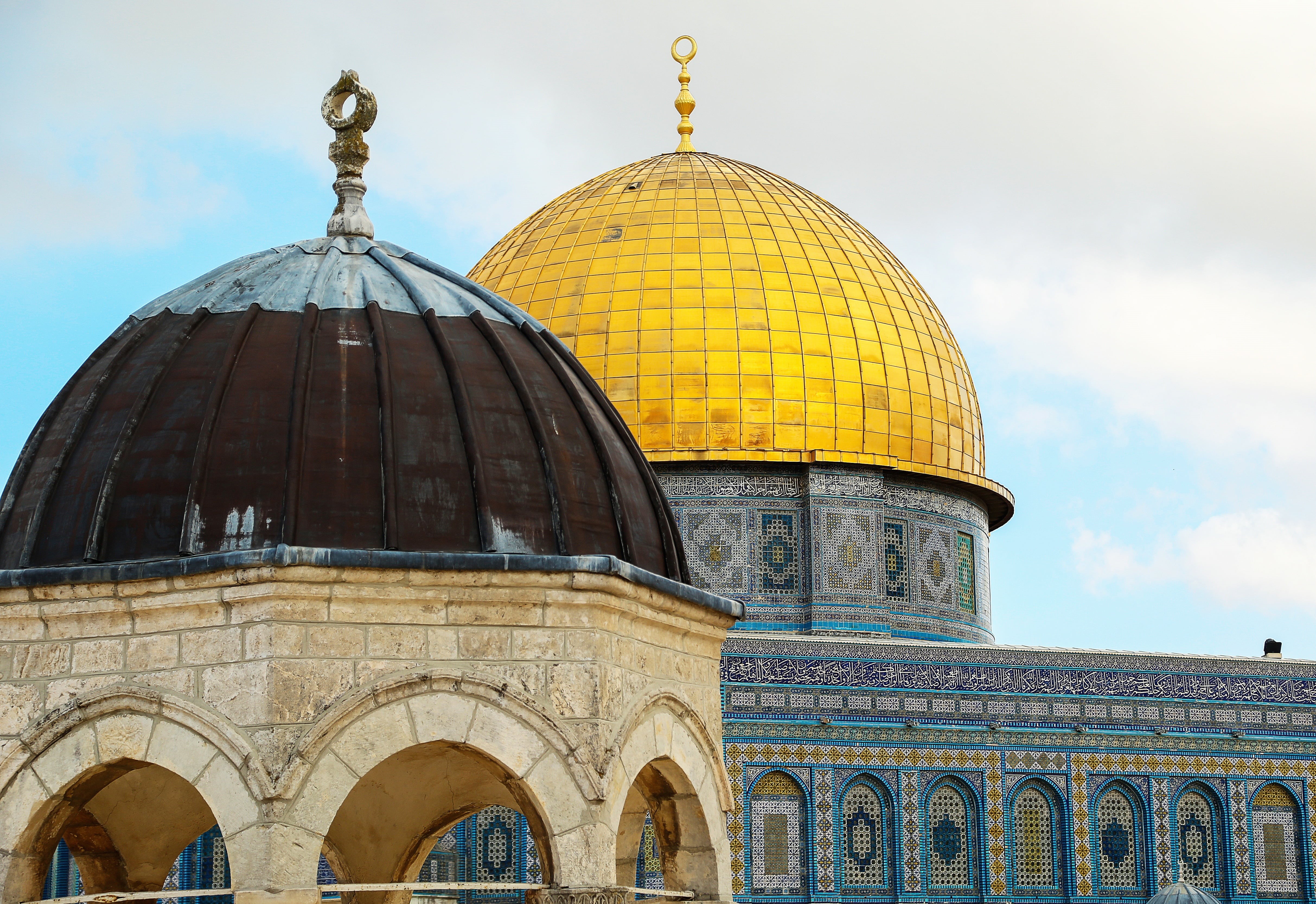 4K, no people, religion, architecture, place of worship, arch, dome, israel, spirituality, cupola, travel destinations, outdoors, low angle view, belief, HD Wallpaper