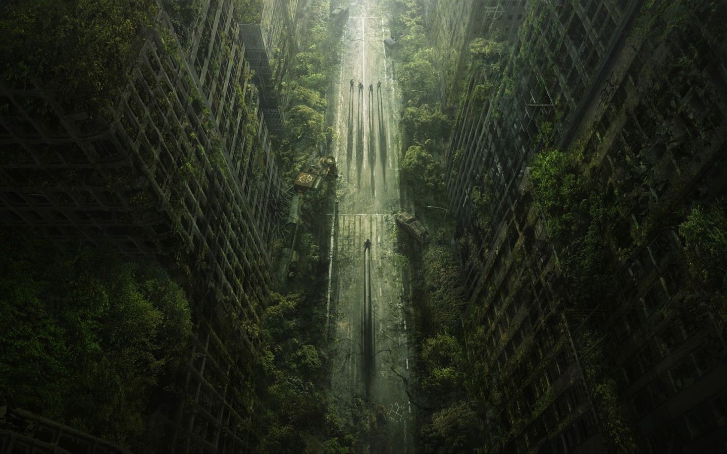 old building, video games, apocalyptic, wasteland, artwork, 720P, digital art, city, Wasteland 2, grass, HD Wallpaper
