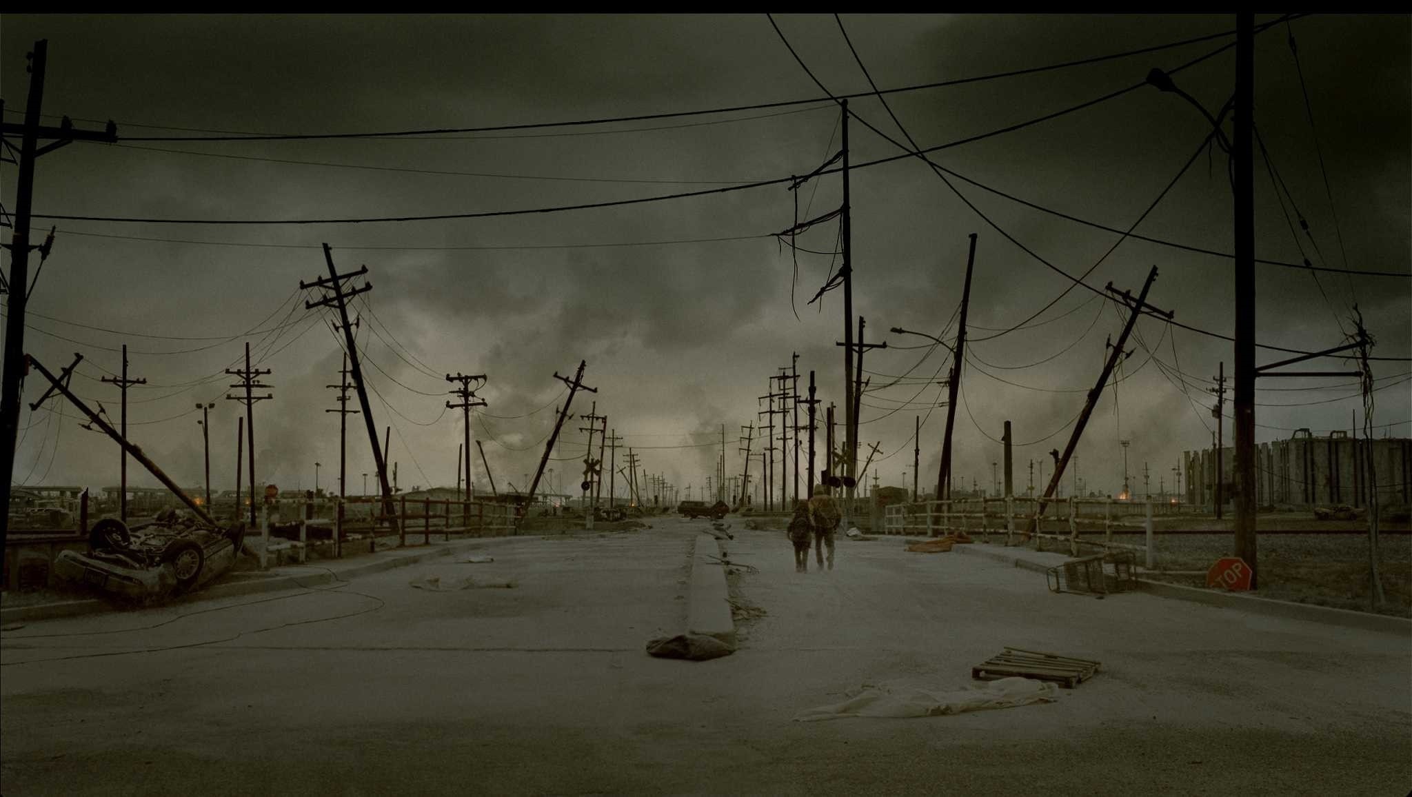 wasteland, 1080P, building, apocalyptic, The Road (Movie), city, HD Wallpaper