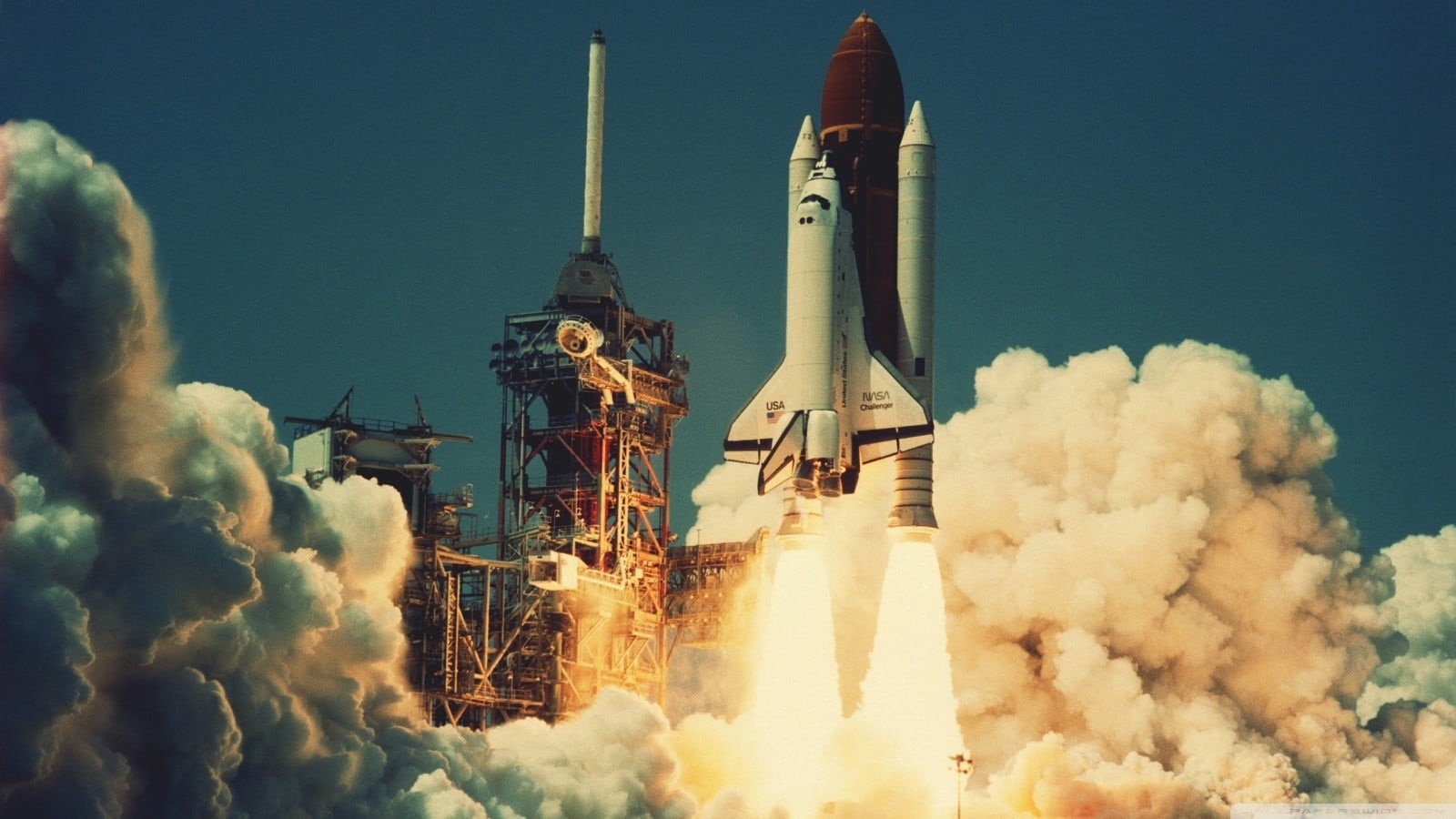 nature, environmental issues, smoke - physical structure, NASA, technology, rocket, no people, outdoors, 720P, pollution, sky, lift off, space, built structure, HD Wallpaper