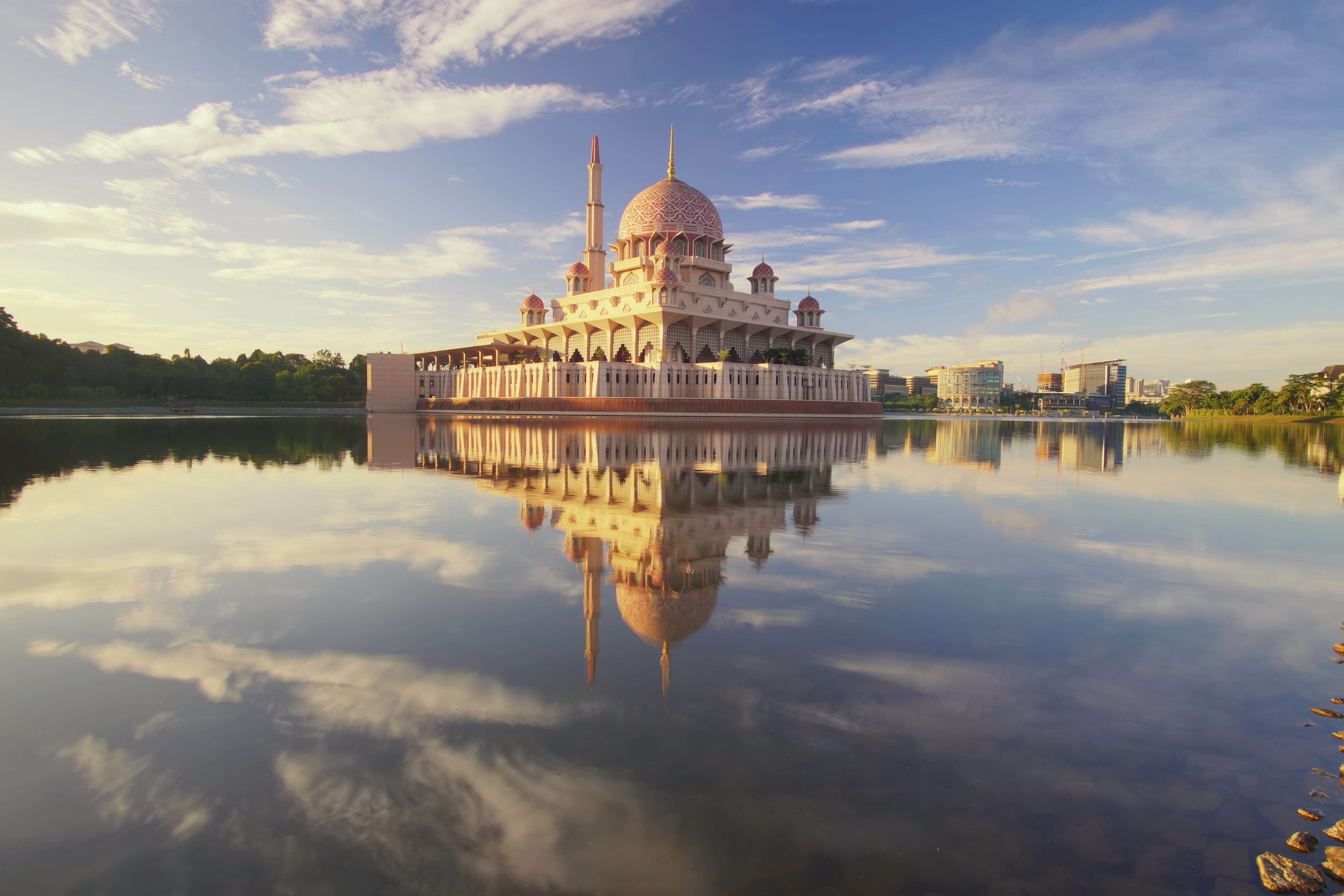 famous Place, lake, belief, taj Mahal, tourism, pond, monument, sikhism, cultures, concrete, travel Destinations, travel, night, spirituality, history, HD Wallpaper