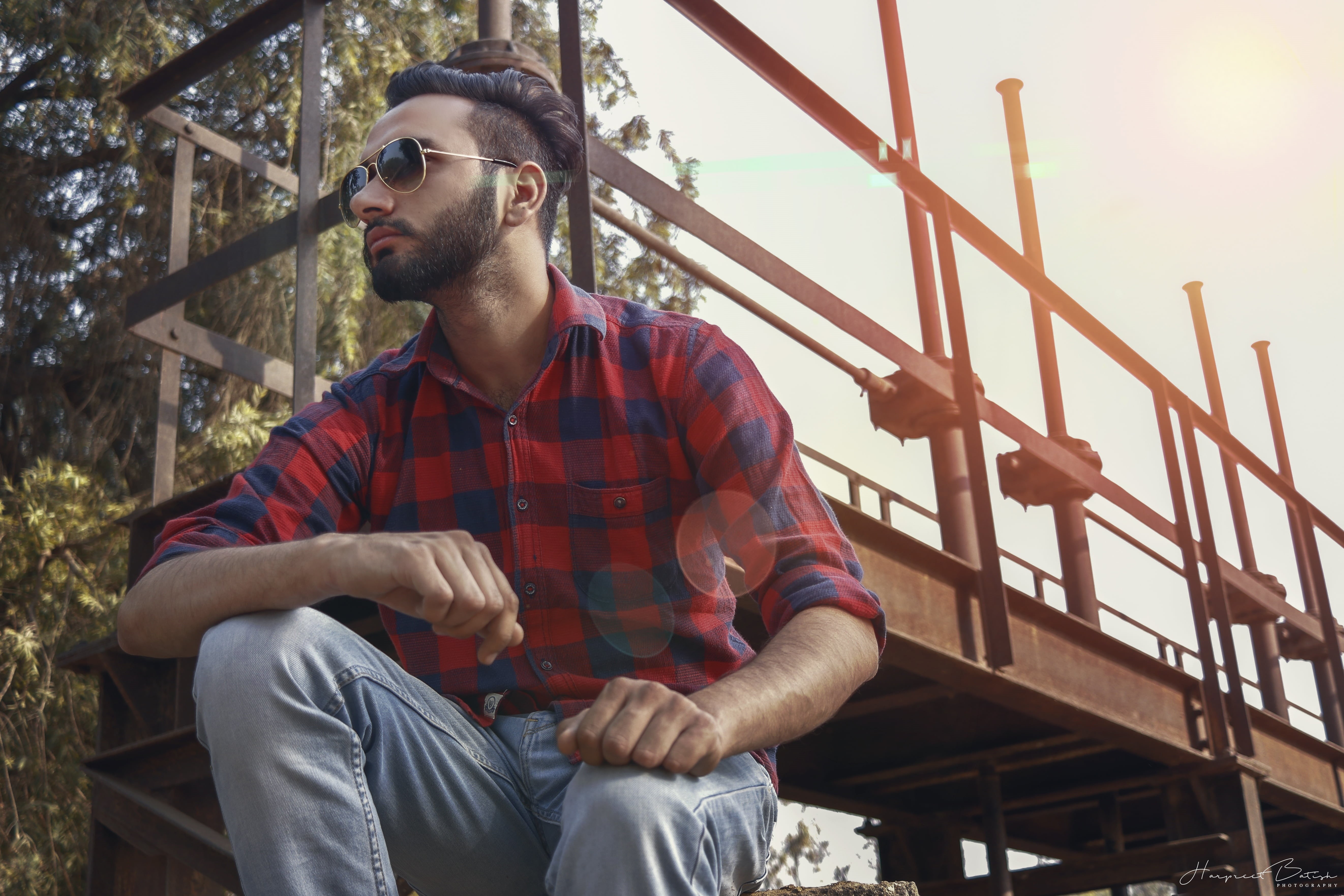 people, casual clothing, outdoors, sunglasses, guy, handsome, real people, males, man, lifestyles, one person, person, sitting, fashion, front view, portrait, HD Wallpaper