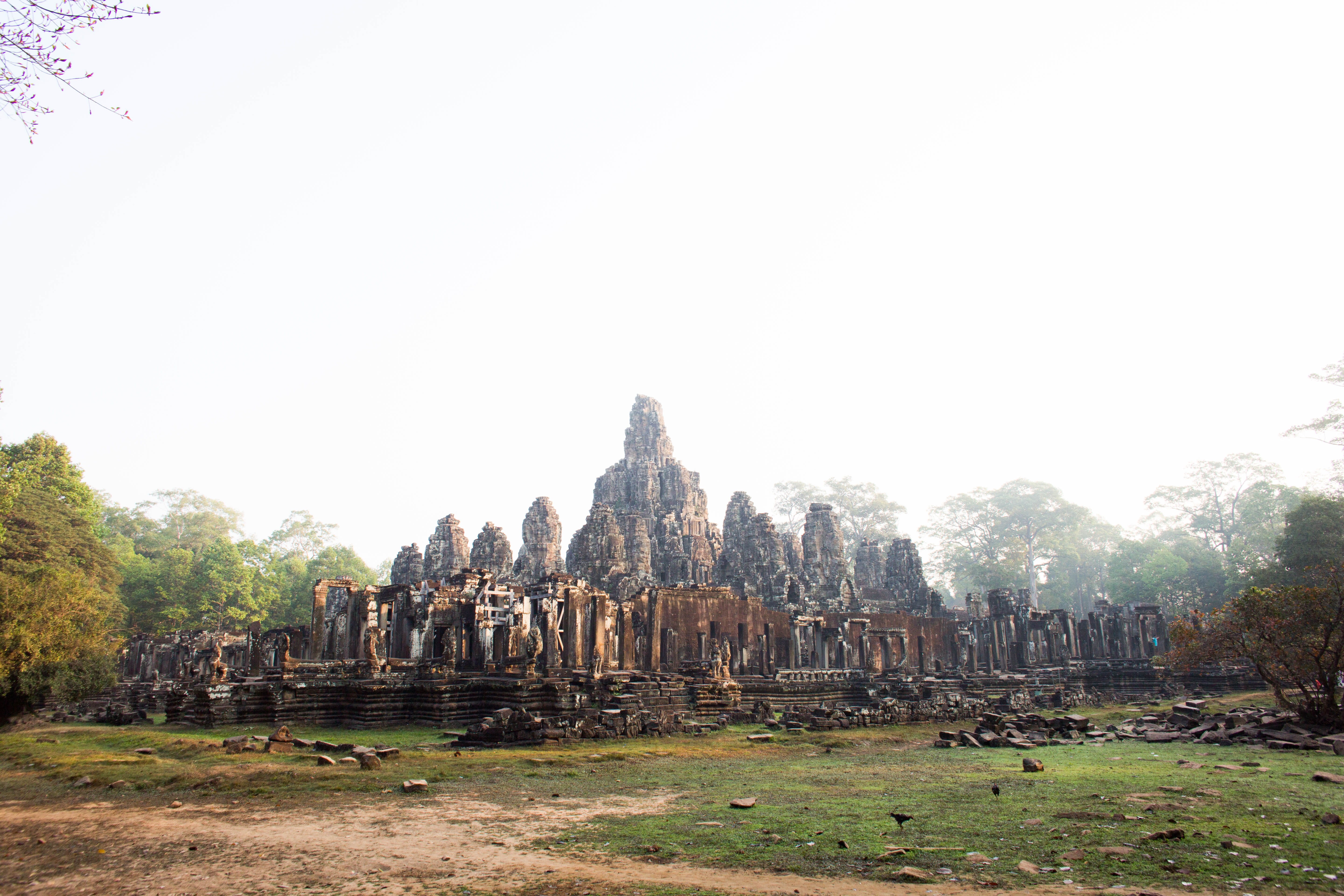 nature, spirituality, old ruin, cambodia, 5K, no people, the past, architecture, bayon, tourism, history, ruined, sky, ancient civilization, temple, iconic, HD Wallpaper