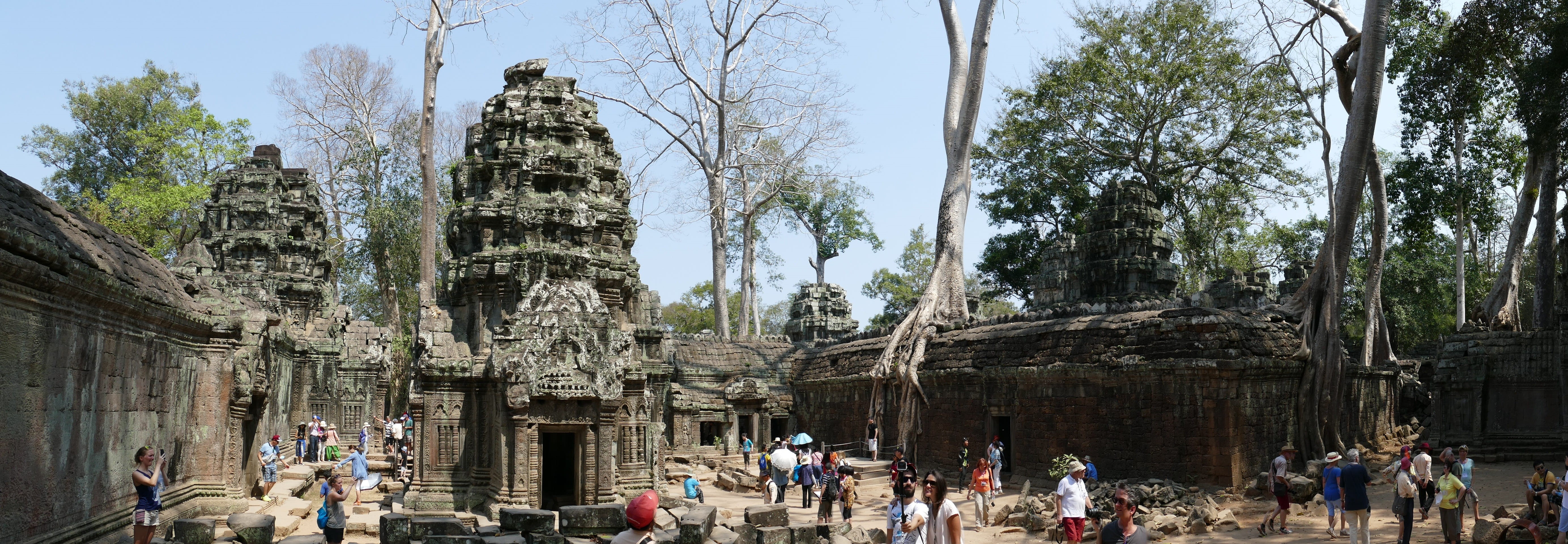 tourist, sculpture, jungle, group of people, Angkor Wat, Temple, travel, old ruin, statue, archaeology, world heritage, unesco, outdoors, ancient, the past, HD Wallpaper
