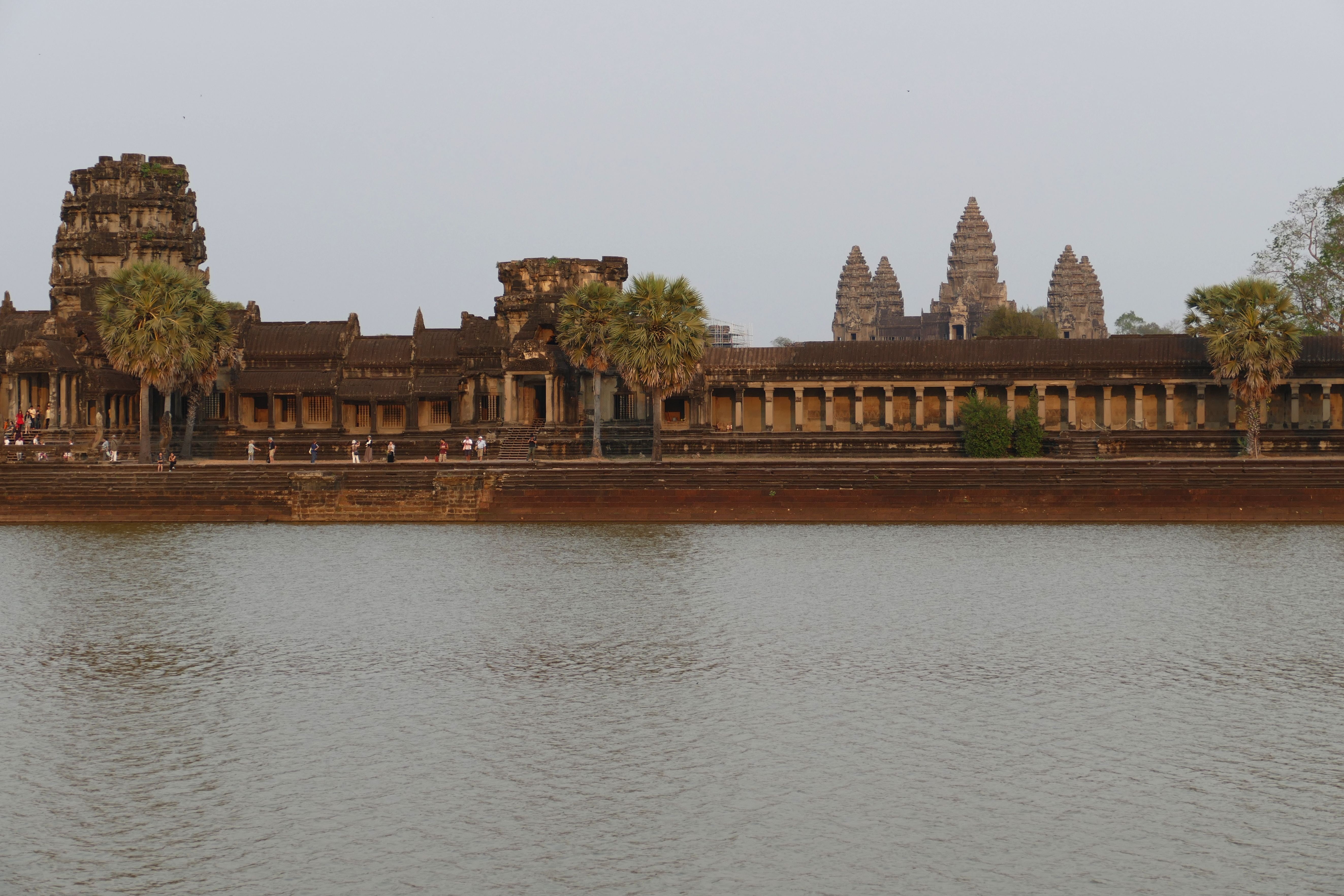 lake, building exterior, the past, cambodia, ancient civilization, unesco, history, asia, building, water, siem reap, spirituality, pond, travel, temple - Building, HD Wallpaper