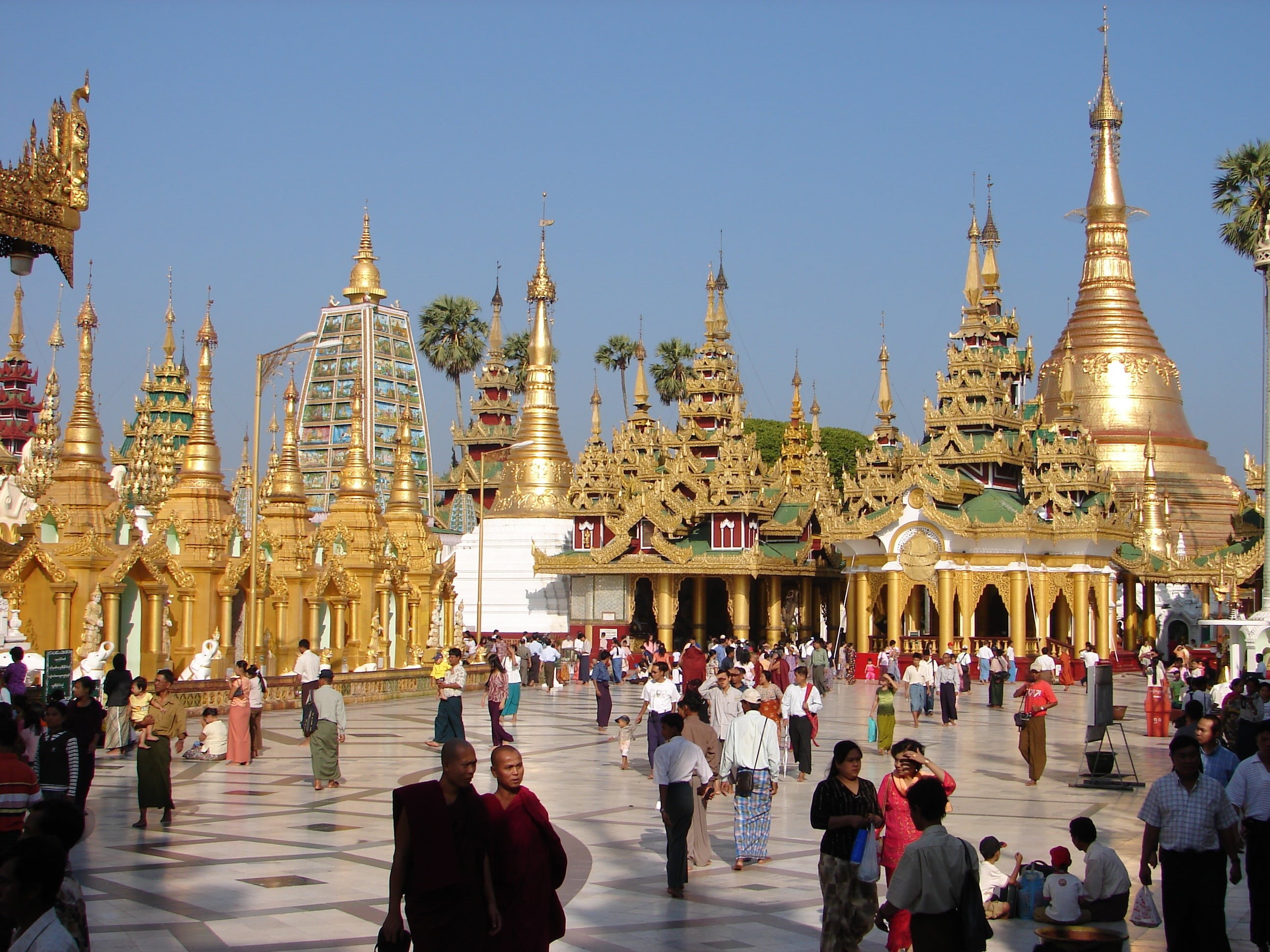 lifestyles, building exterior, travel, travel destinations, cultures, shwedagon Pagoda, architecture, spire, temple - Building, built structure, 2K, pilgrimage, HD Wallpaper