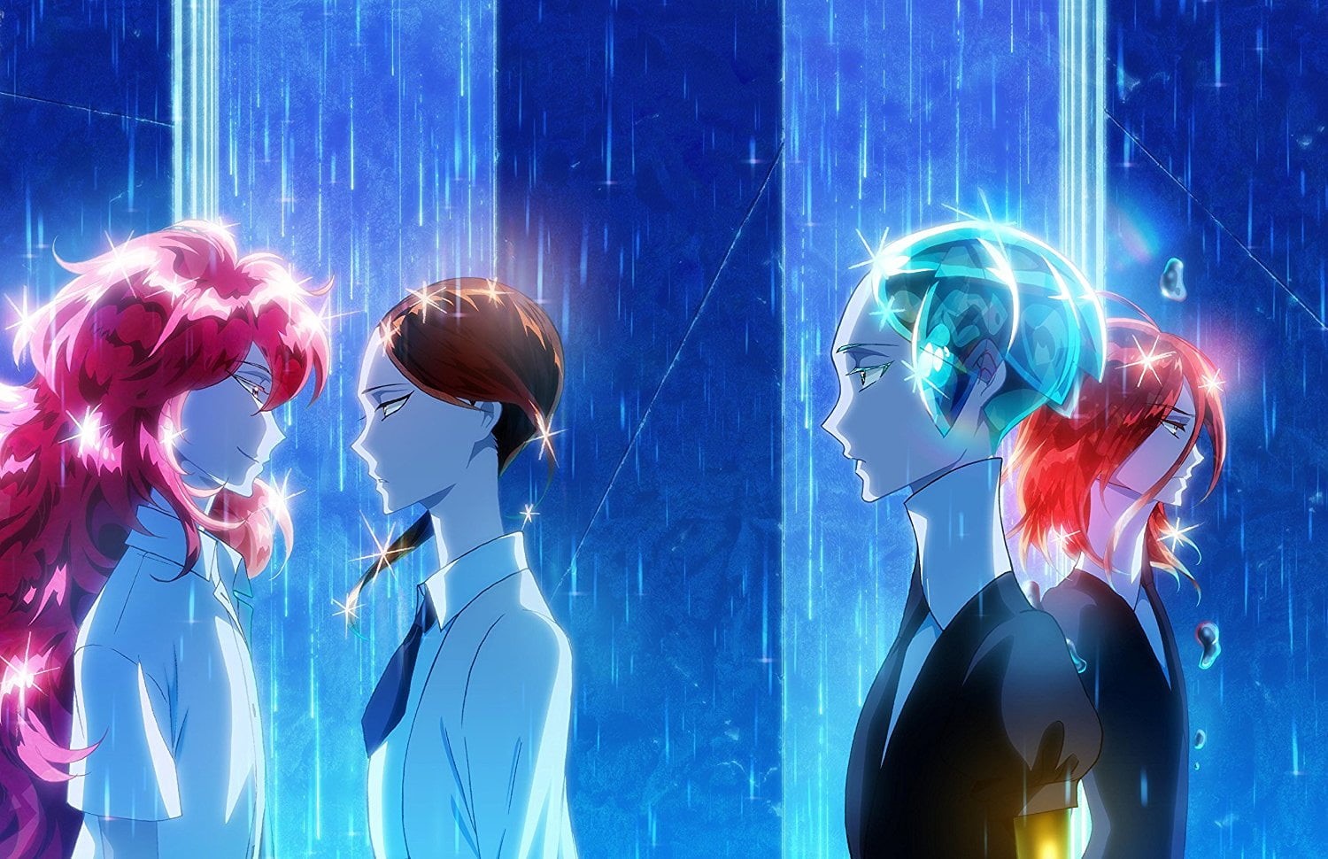 Houseki no kuni , animal wildlife, 720P, people, nature, group of animals, animals in the wild, women, Rutile (Houseki no Kuni), underwater, animals in captivity, HD Wallpaper