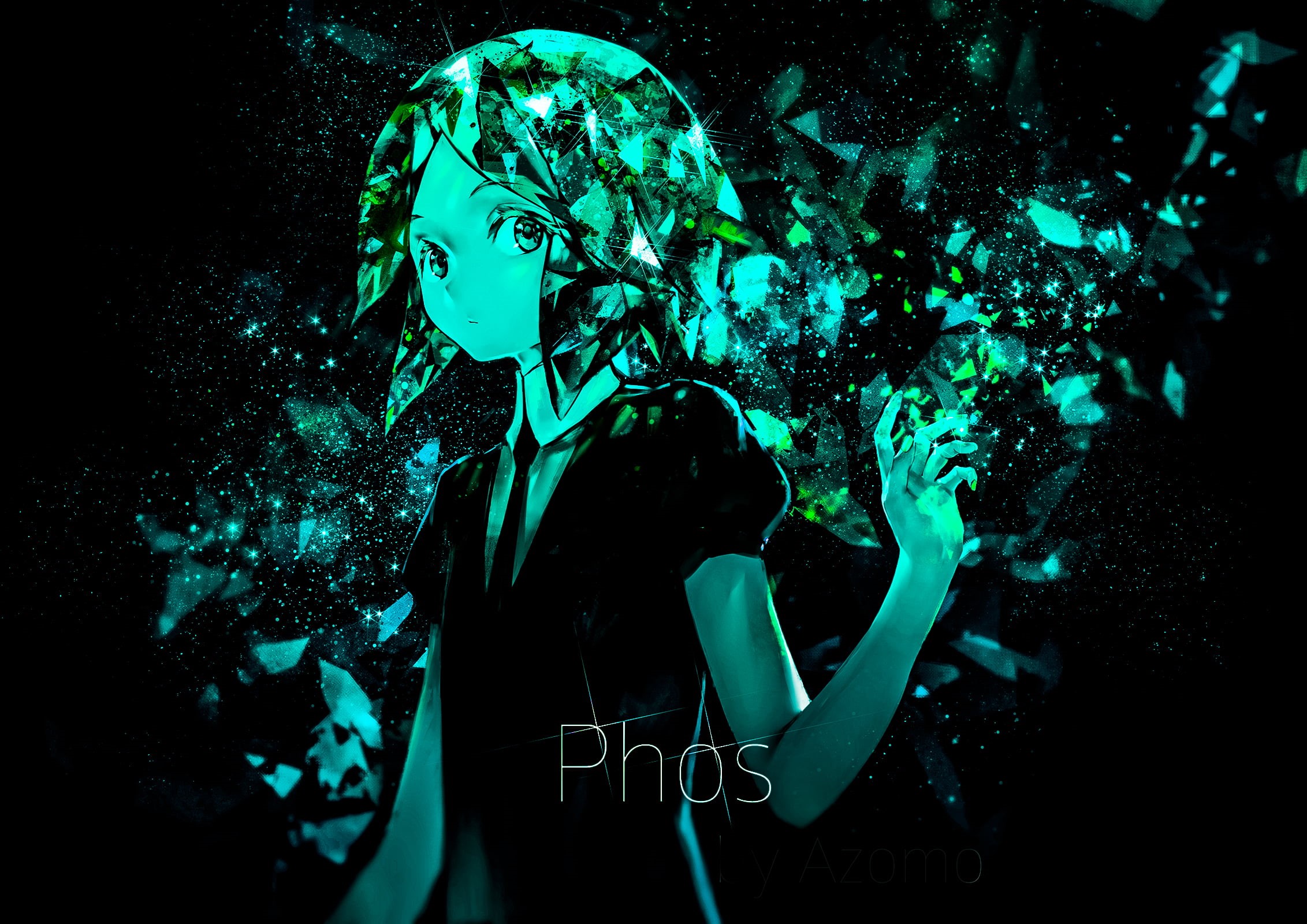 Phos (Houseki no Kuni), 1080P, dark, Platinum Conception s, Cian Yo, anime, HD Wallpaper