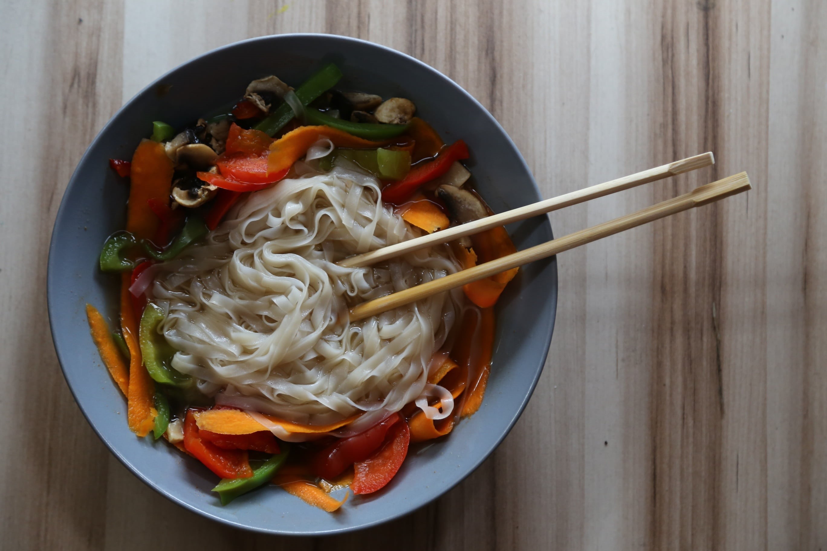 vitamins, wellbeing, soup, meal, health, high angle view, vegan, dish, a healthy diet, ready-to-eat, table, vegan restaurants, cultures, noodles, kitchen utensil, HD Wallpaper