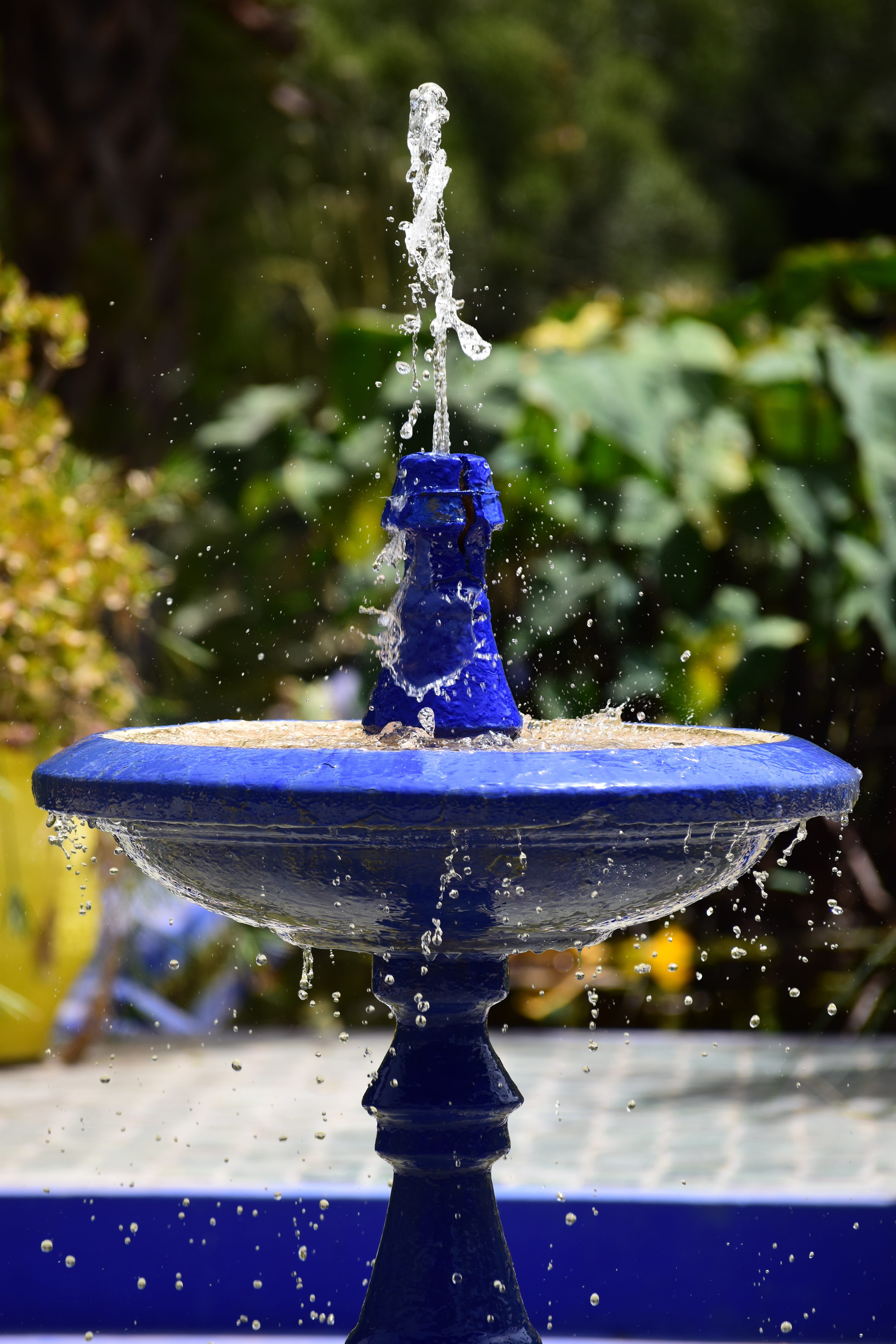 long exposure, nature, water, wet, splashing, focus on foreground, drop, garden, cold temperature, no people, close-up, color, blue, 5K, flowing water, Phone HD Wallpaper