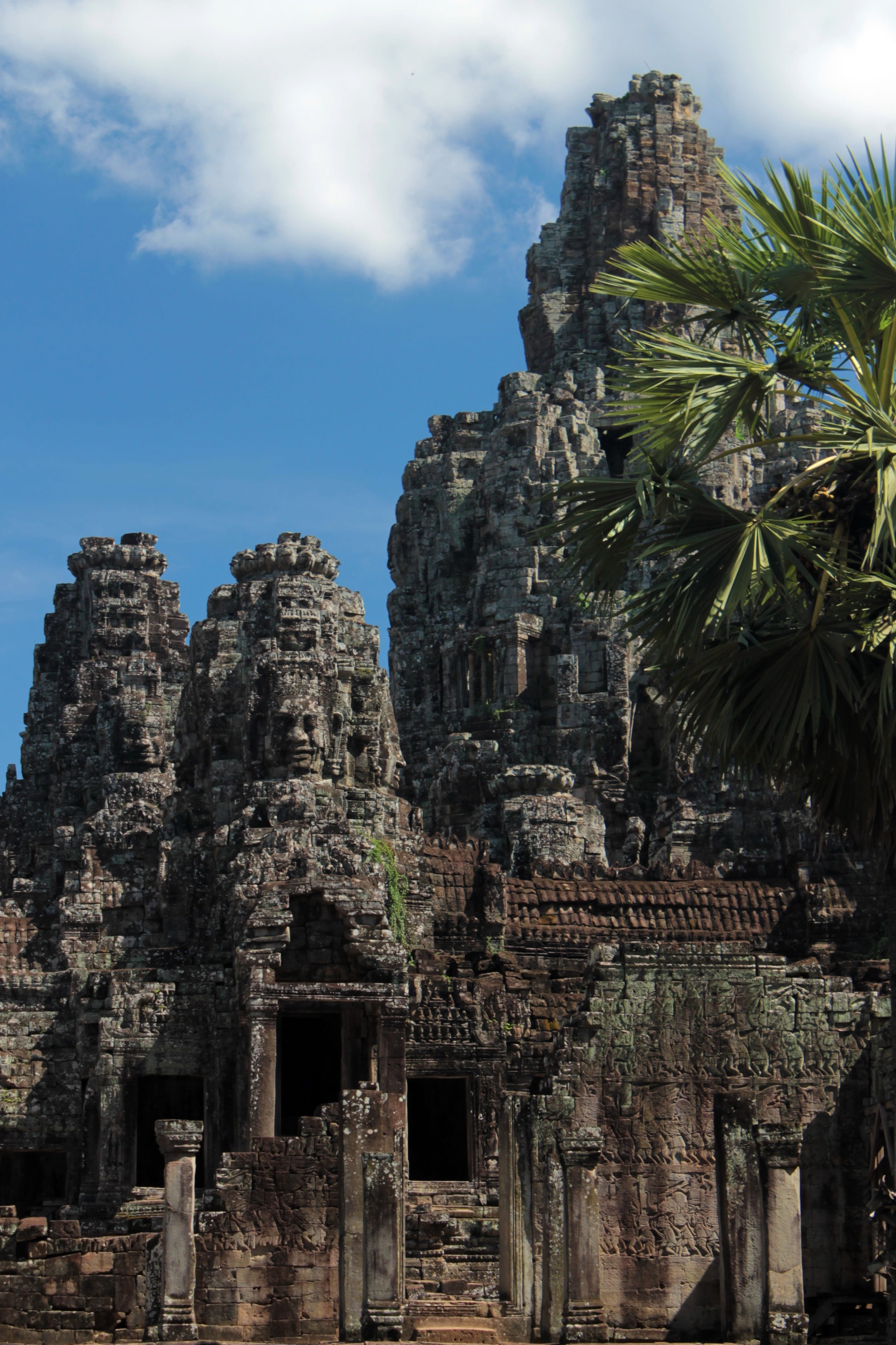 culture, ruined, old ruin, cambodia, antique, ruins, sky, temple, history, travel destinations, outdoors, the past, belief, famous, destination, unesco, Phone HD Wallpaper
