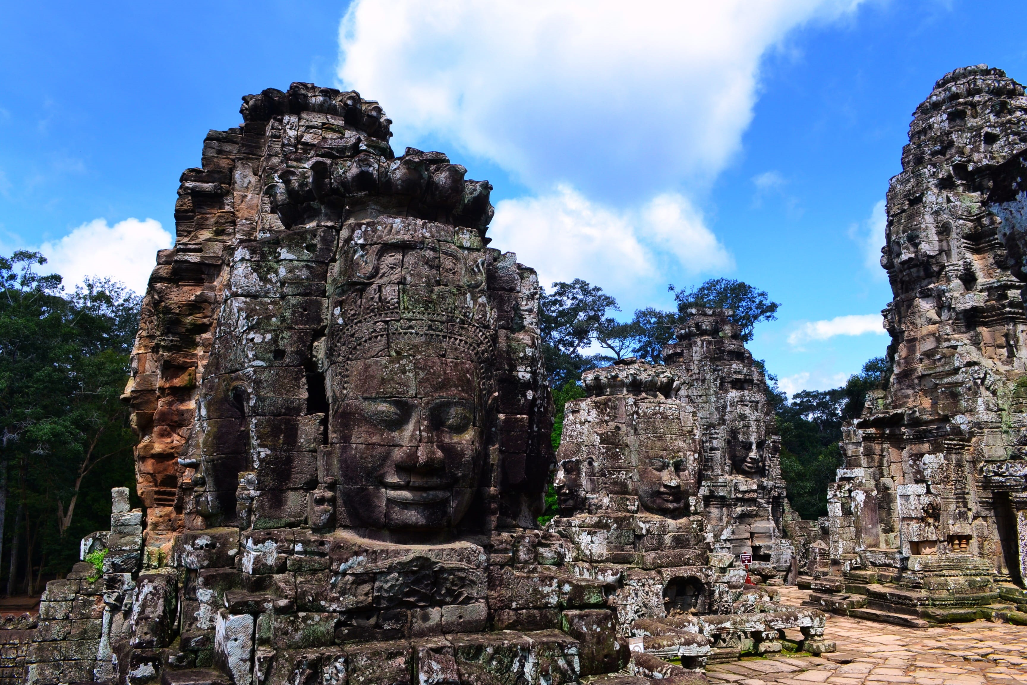 civilization, belief, built structure, landmark, archaeology, the past, old, 2K, outdoors, ancient civilization, khmer, craft, seam reap, architecture, HD Wallpaper