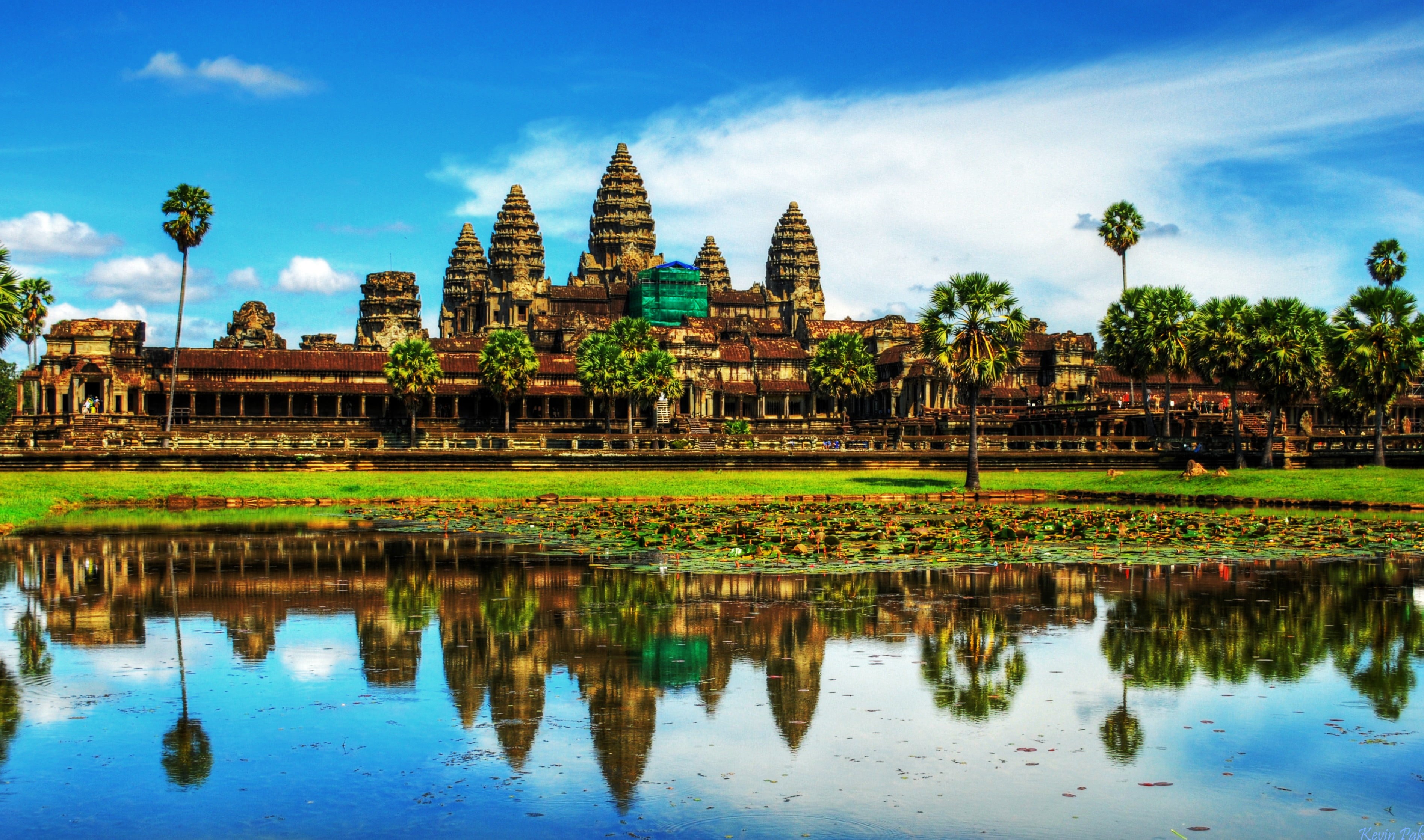 Cambodia, 2K, Angkor Wat, temple, Hinduism, HD Wallpaper