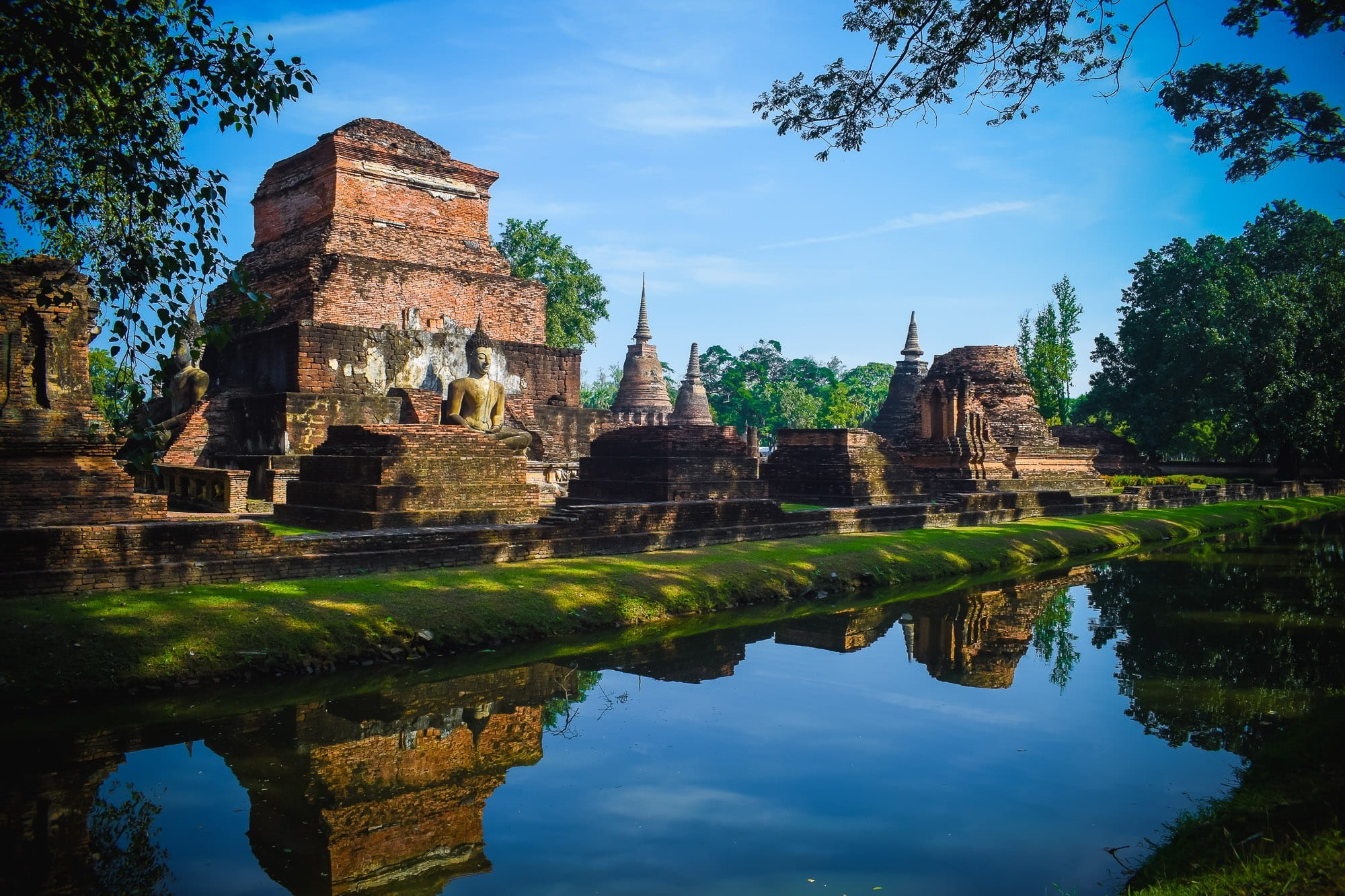 travel, religion, history, 1080P, the ancient city, ancient, sky, nature, city of joy, sukhothai historical park, outdoors, ruined, old ruin, architecture, HD Wallpaper