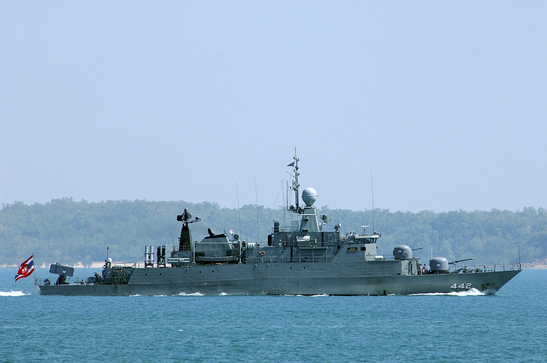 the Thai Navy, 1080P, frigate, sukhothai, HD Wallpaper