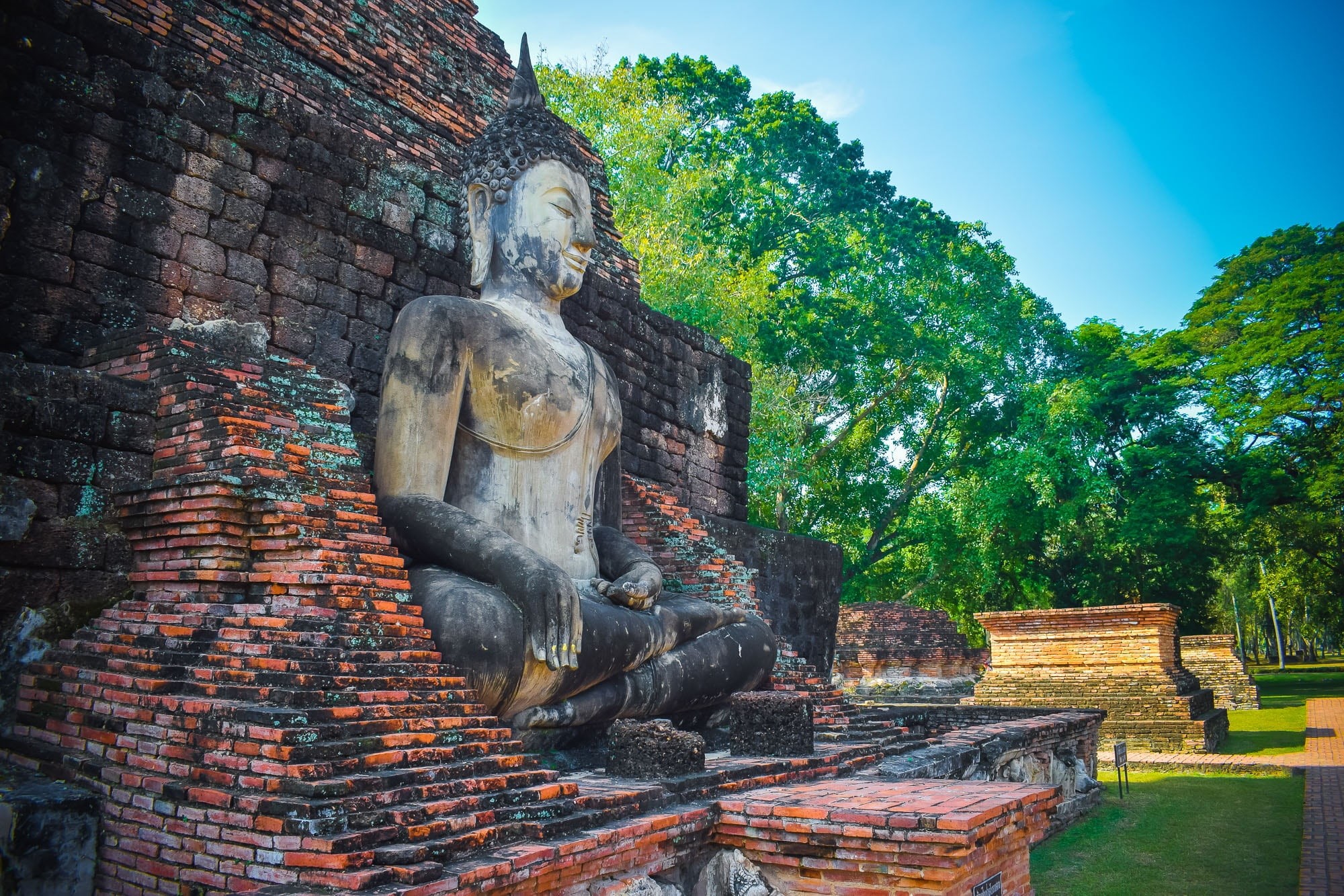 human representation, buddha, east Asian Culture, ancient civilization, architecture, male likeness, statue, creativity, ayuthaya, place of worship, spirituality, HD Wallpaper