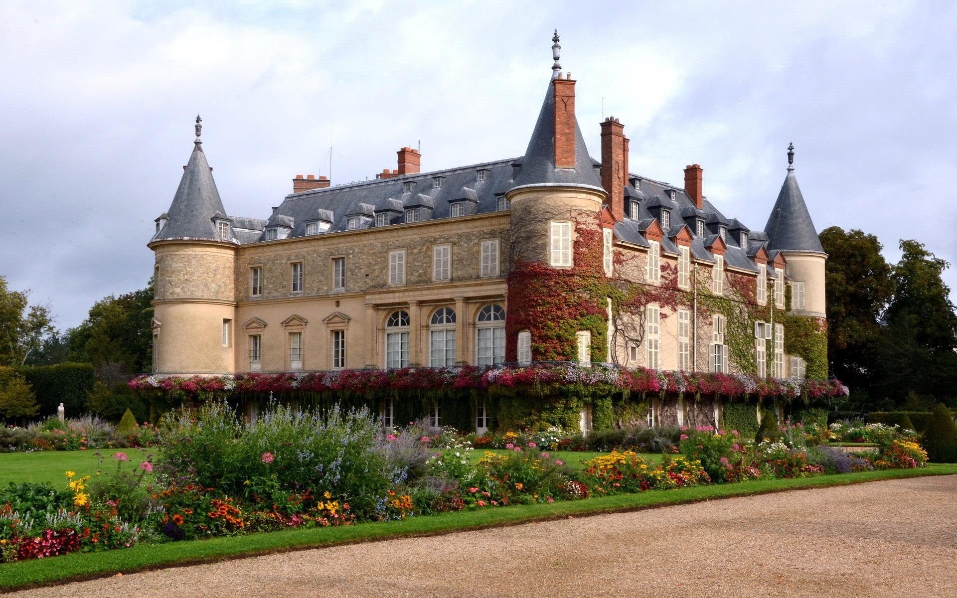 architecture, city, chateau, rambouillet, historical, buildings, monuments, castle, de, france, nature and landscapes, 1080P, HD Wallpaper
