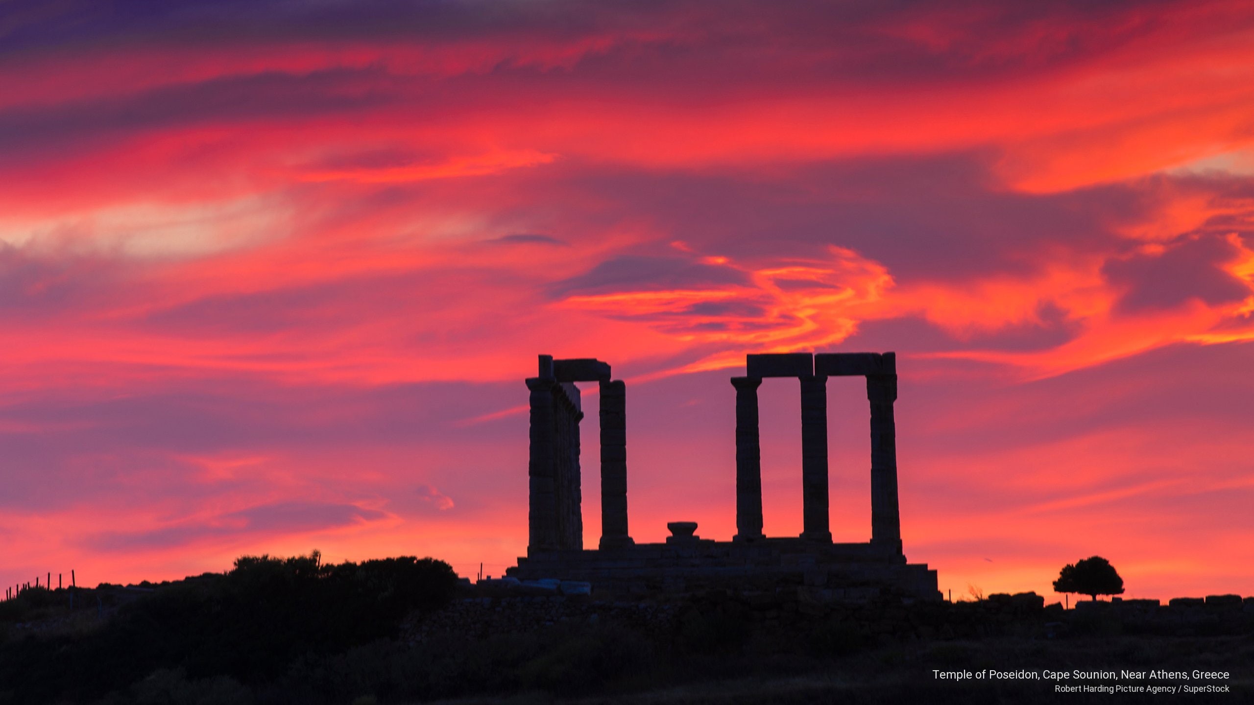 greece, 2K, temple, Landmarks, cape, athens, near, sounion, poseidon, HD Wallpaper