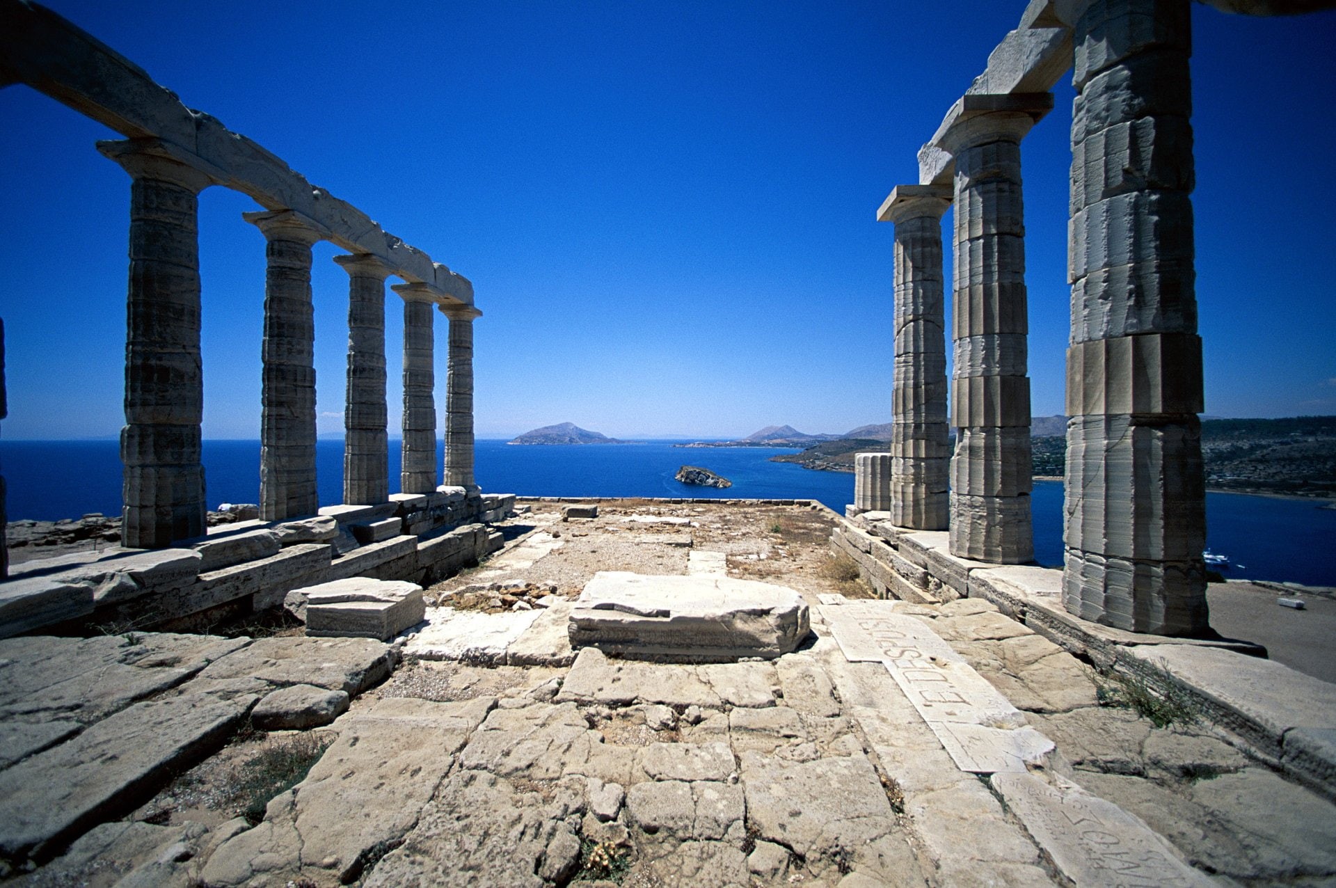 Poseidon Temple, Monuments, 1080P, HD Wallpaper