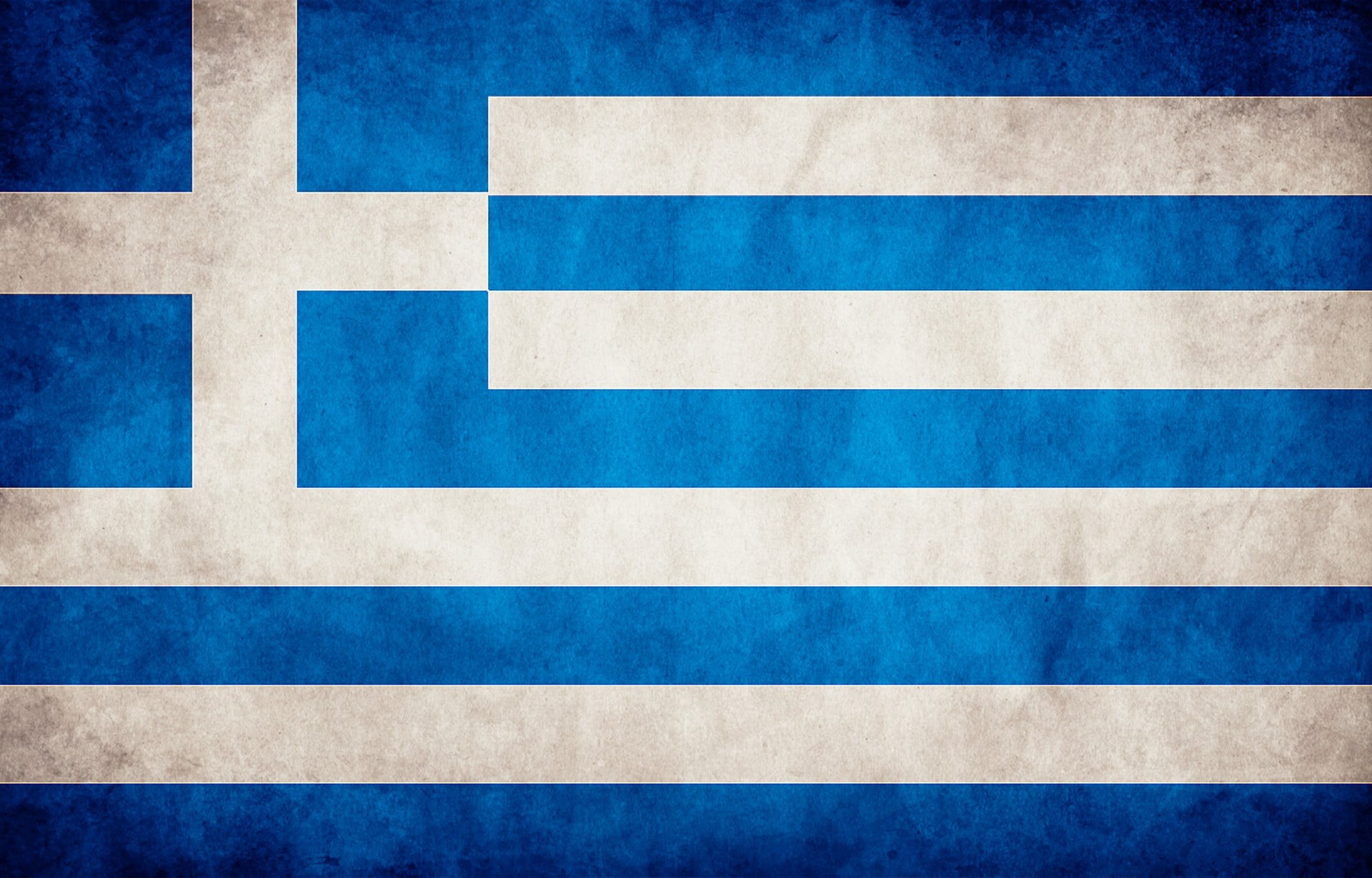 abstract, blue, architecture, day, built structure, 1080P, striped, repetition, backgrounds, in a row, white color, design, flag, Greece, wall - building feature, HD Wallpaper