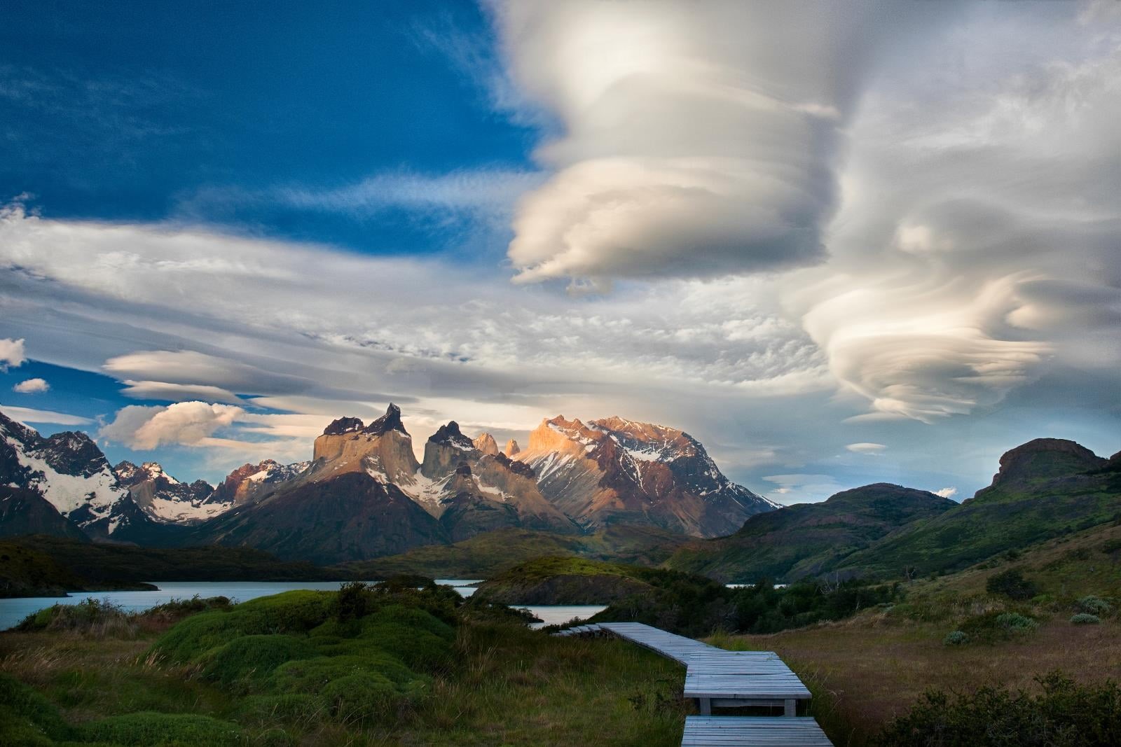 travel, Torres Del Paine National Park, cloud - Sky, beauty In Nature, scenics, mountains, paine, nature, brown, green, outdoors, del, mountain, Christopher Michel, HD Wallpaper