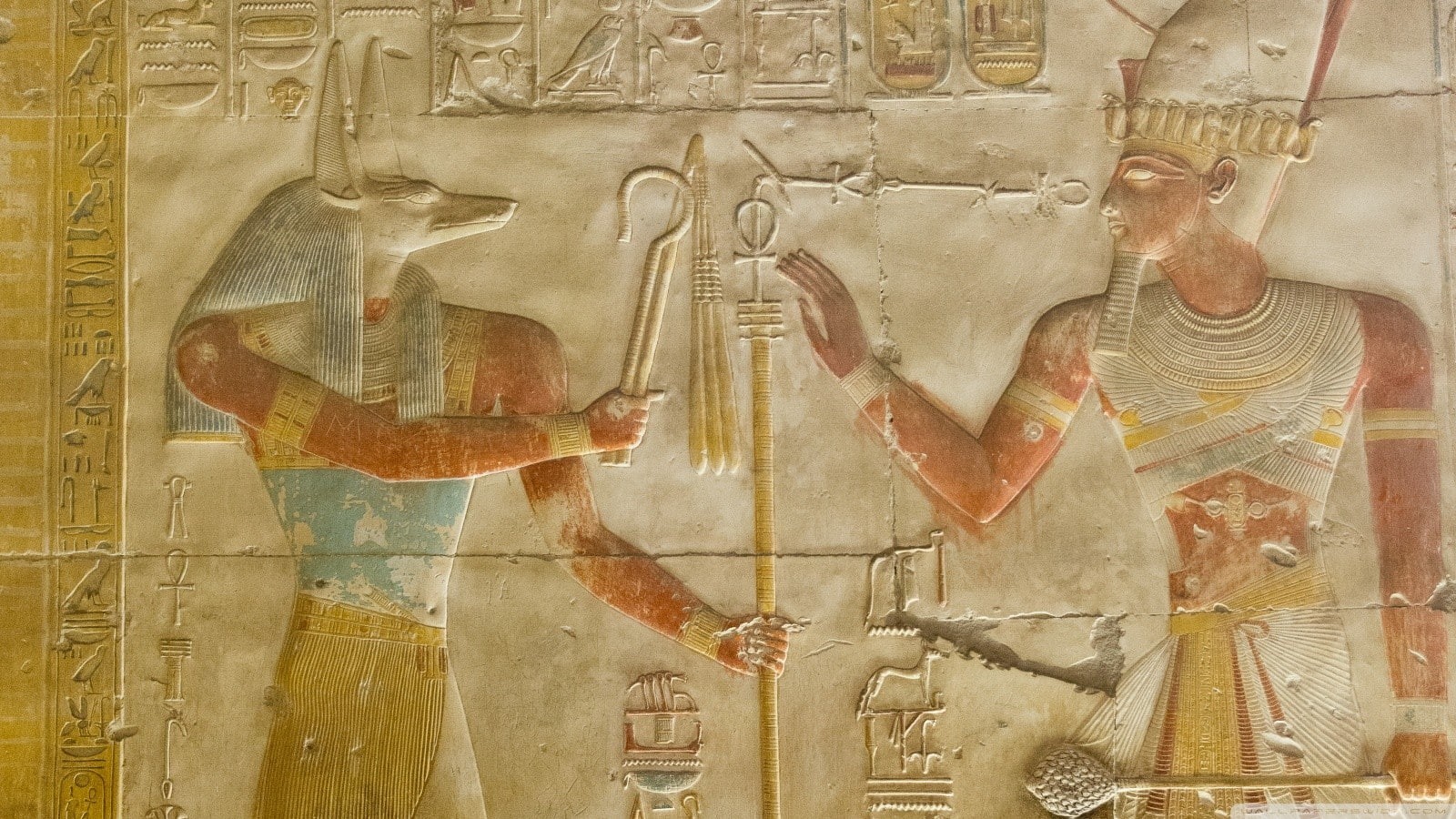 carving, representation, indoors, ancient, ancient civilization, Gods of Egypt, religion, history, human representation, art and craft, male likeness, no people, HD Wallpaper