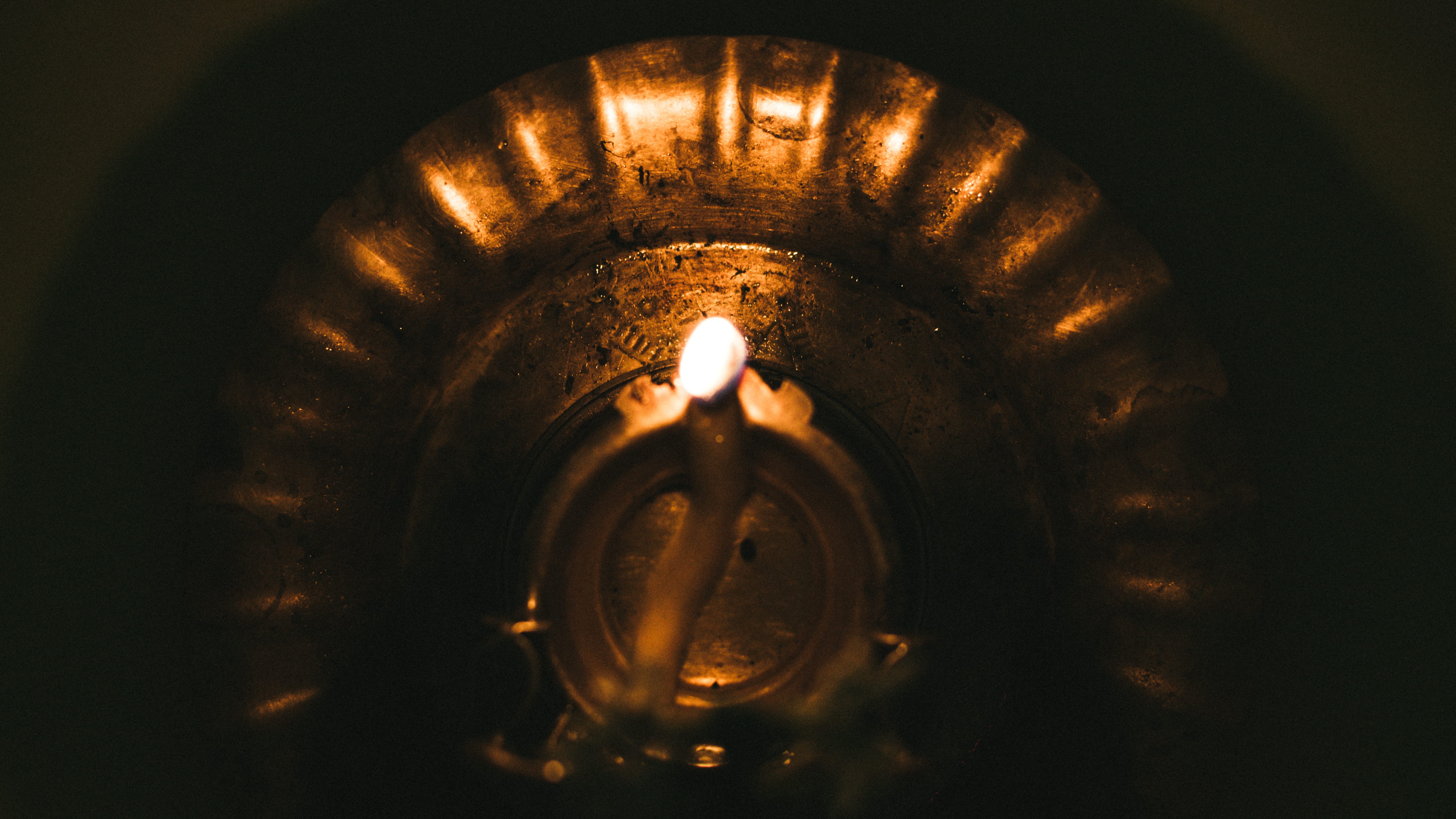 burning, india, closeup, geometric shape, lifestyle, technology, flame, spiritual, hope, domestic room, electricity, fire, close-up, copper, golden, architecture, HD Wallpaper