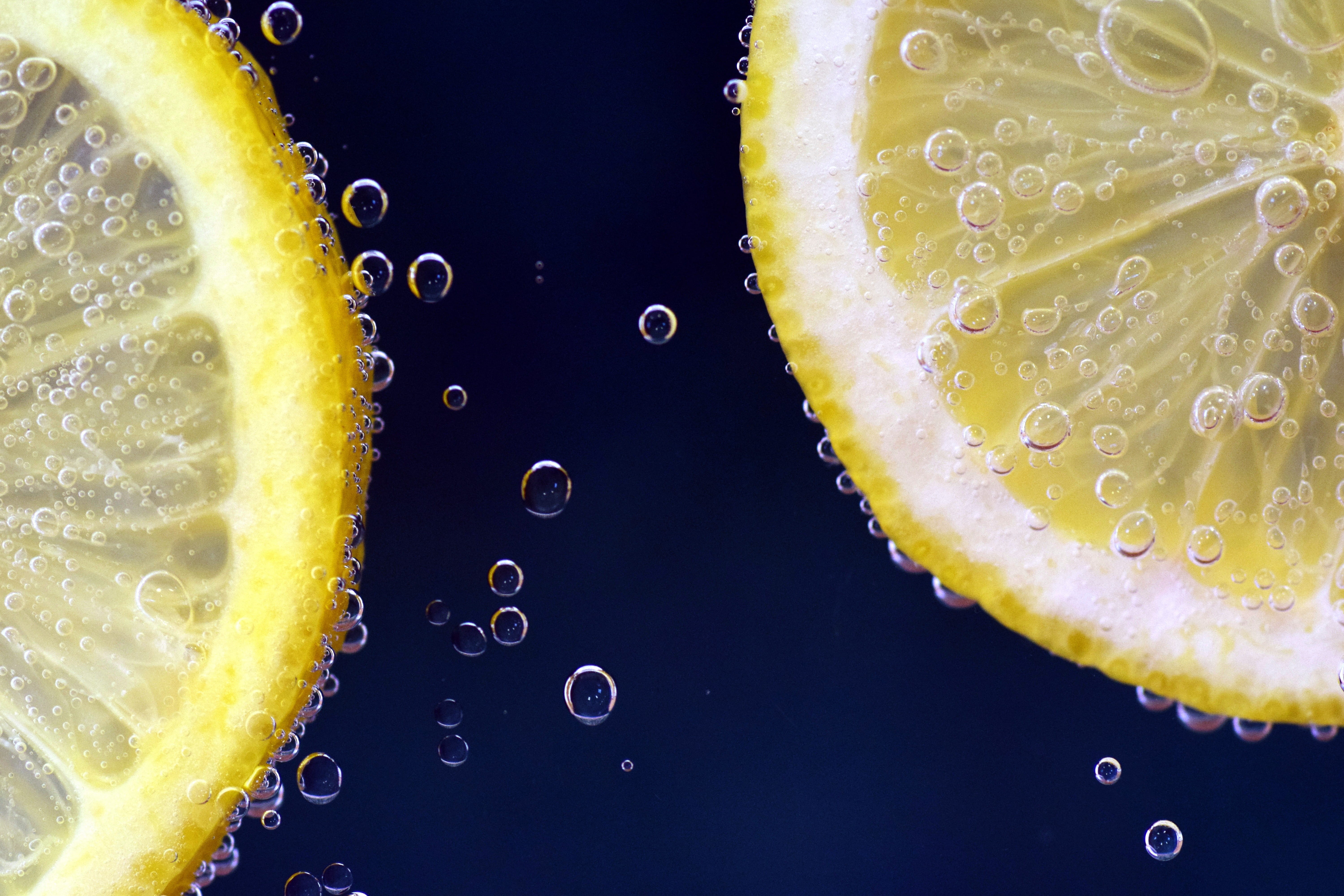 orange, slice, two, vitamins, lemonade, tasty, delicious, close-up, lime, close, lemons, frisch, blubber, freshness, food, beautiful, wellbeing, refreshment, HD Wallpaper