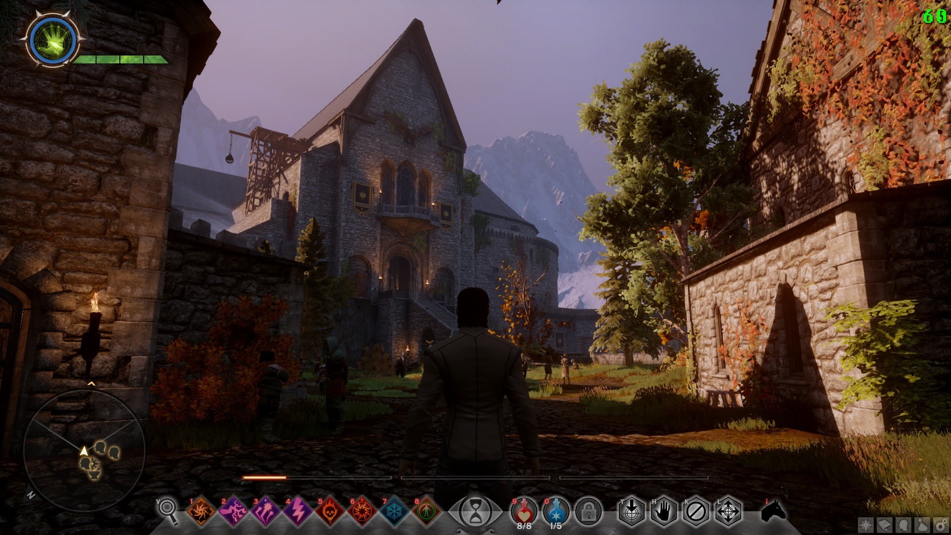 monitor, lifestyles, Dragon Age, real people, belief, spirituality, displaying, nature, 1080P, day, plant, screen, standing, flat, built structure, the past, HD Wallpaper