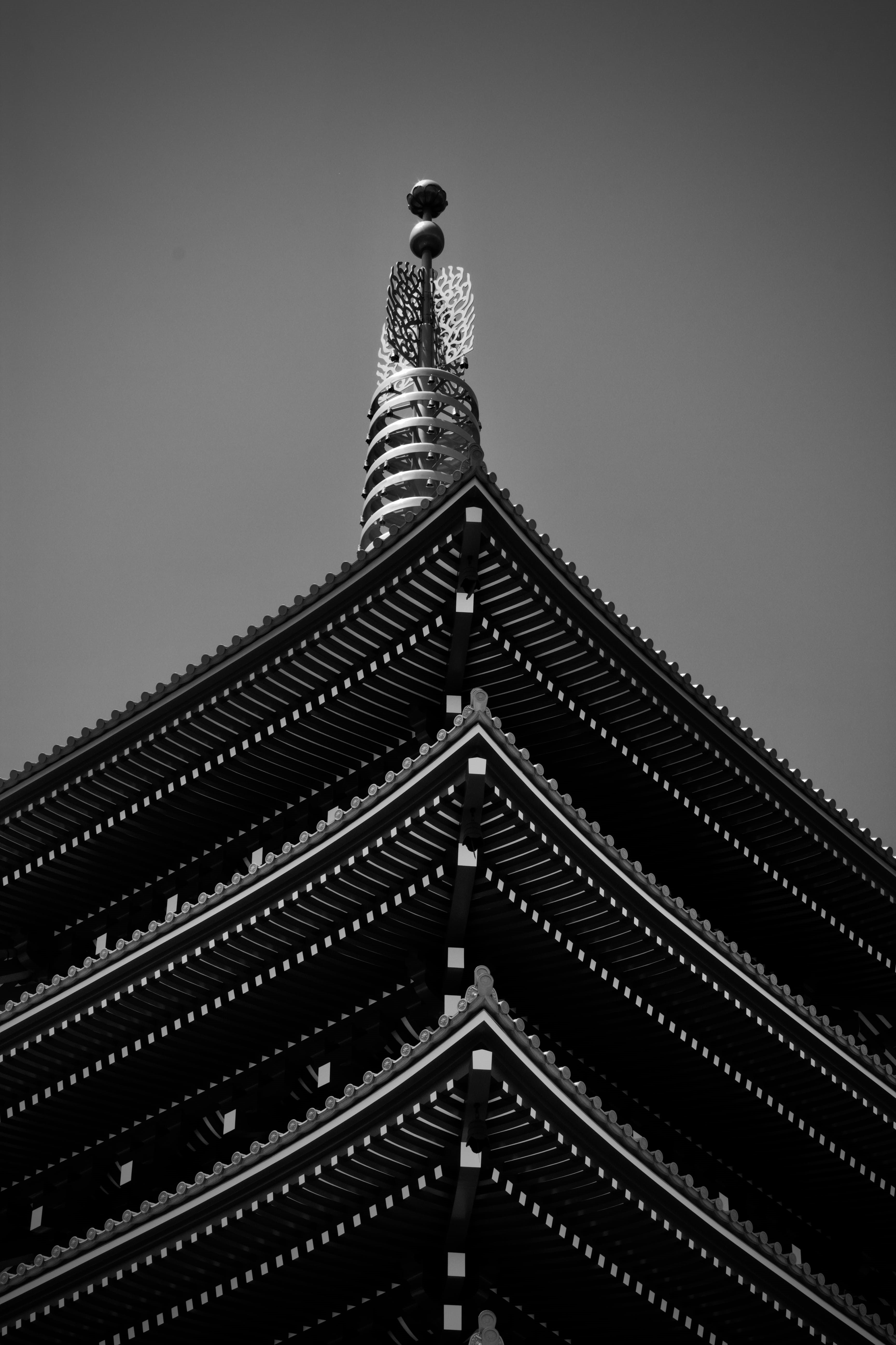 building exterior, wood, building, outdoors, 5K, tall - high, belief, asakusa shrine, place of worship, day, built structure, pattern, nature, sky, japan, Phone HD Wallpaper