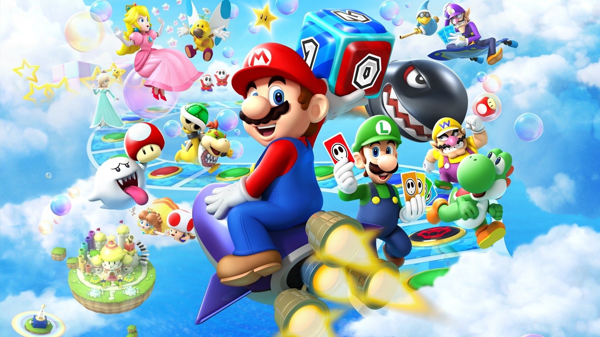 Video Game, Mario Party: Island Tour, 1080P, Mario, HD Wallpaper