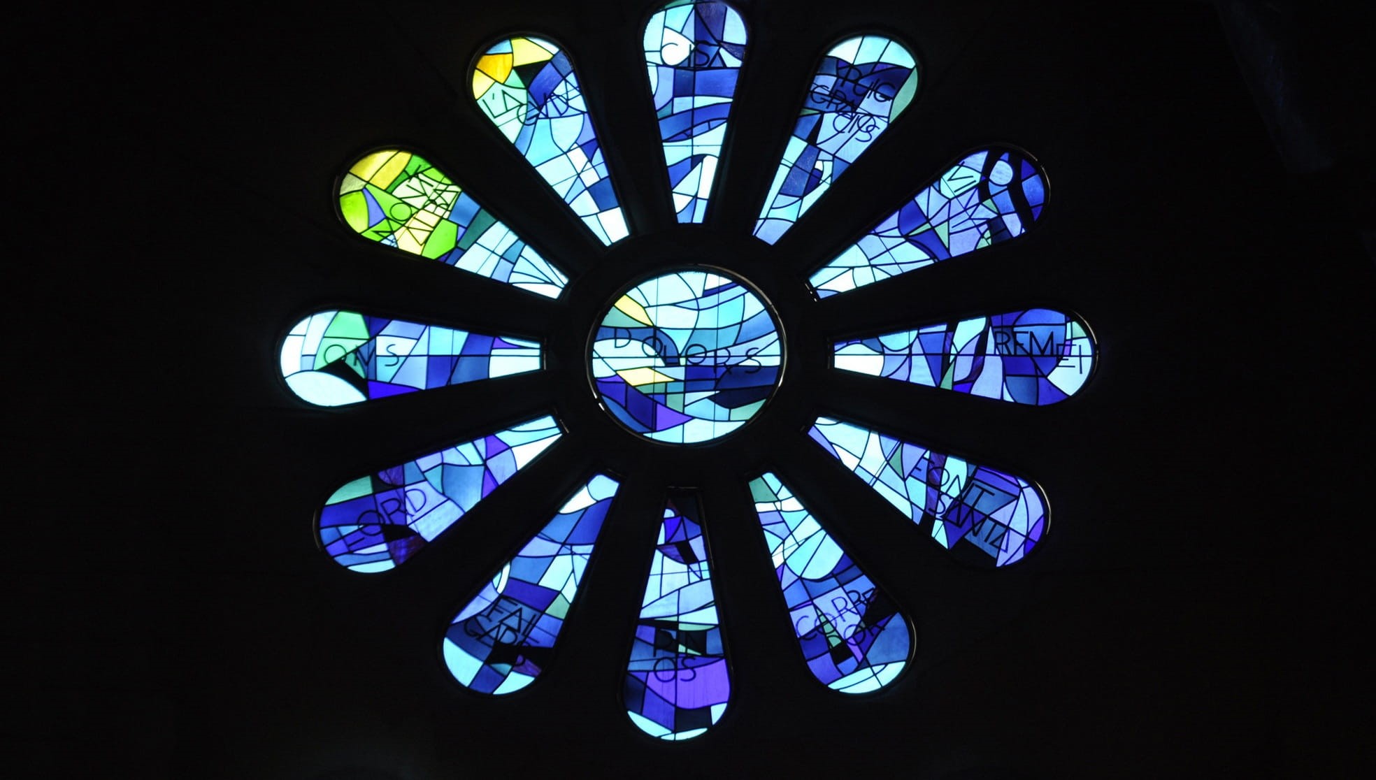 directly below, stained glass, religion, prayer, glass, famous, place of worship, multi colored, ornate, religious, window, basilica, blue, technology, HD Wallpaper