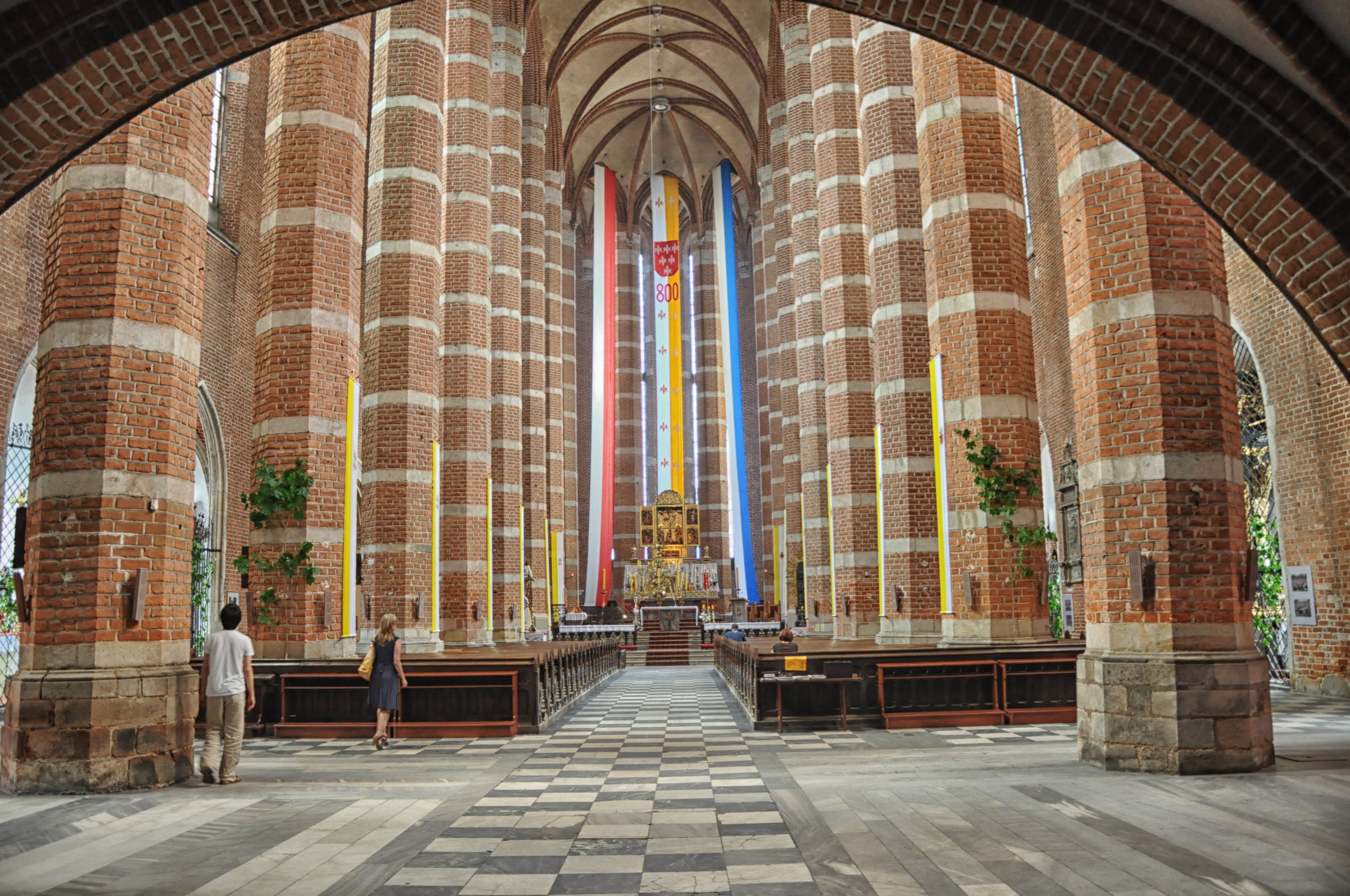 crafts, pane, poland, glass, building exterior, belief, faith, the past, minor basilica, architecture, skylight, place of worship, basilica of st, church, HD Wallpaper