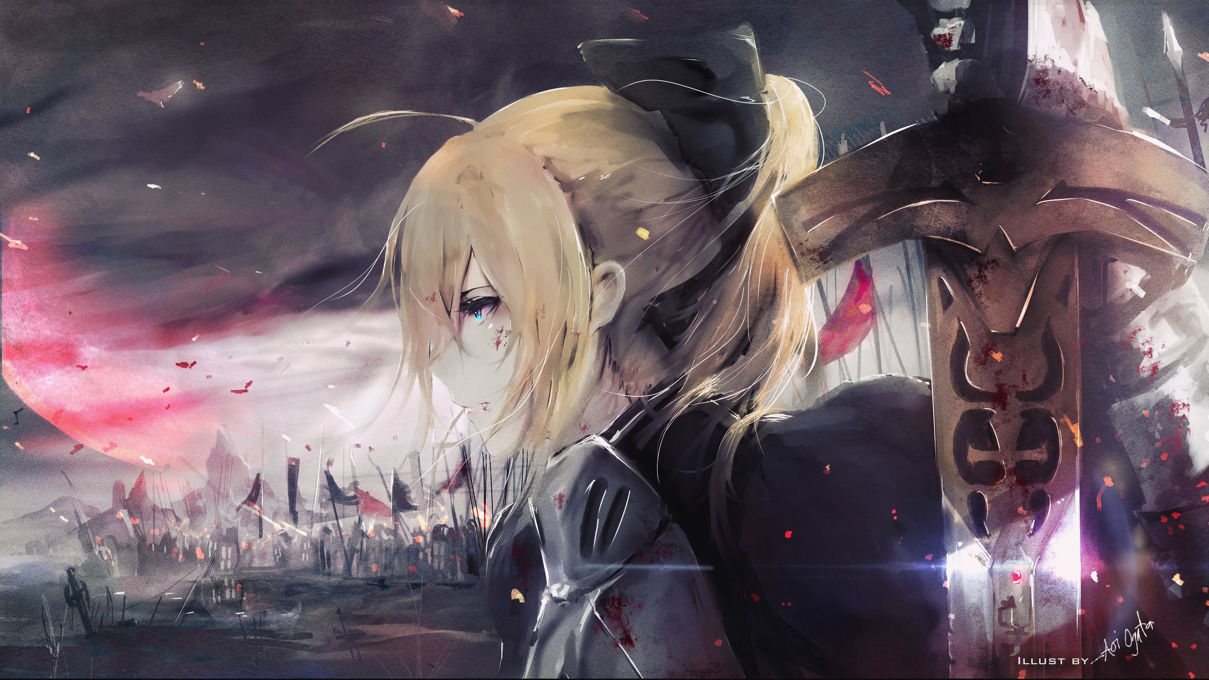 Fate Series, Girls Avenue, 4K, glass - material, built structure, close-up, indoors, representation, arts culture and entertainment, carnival, transparent, HD Wallpaper