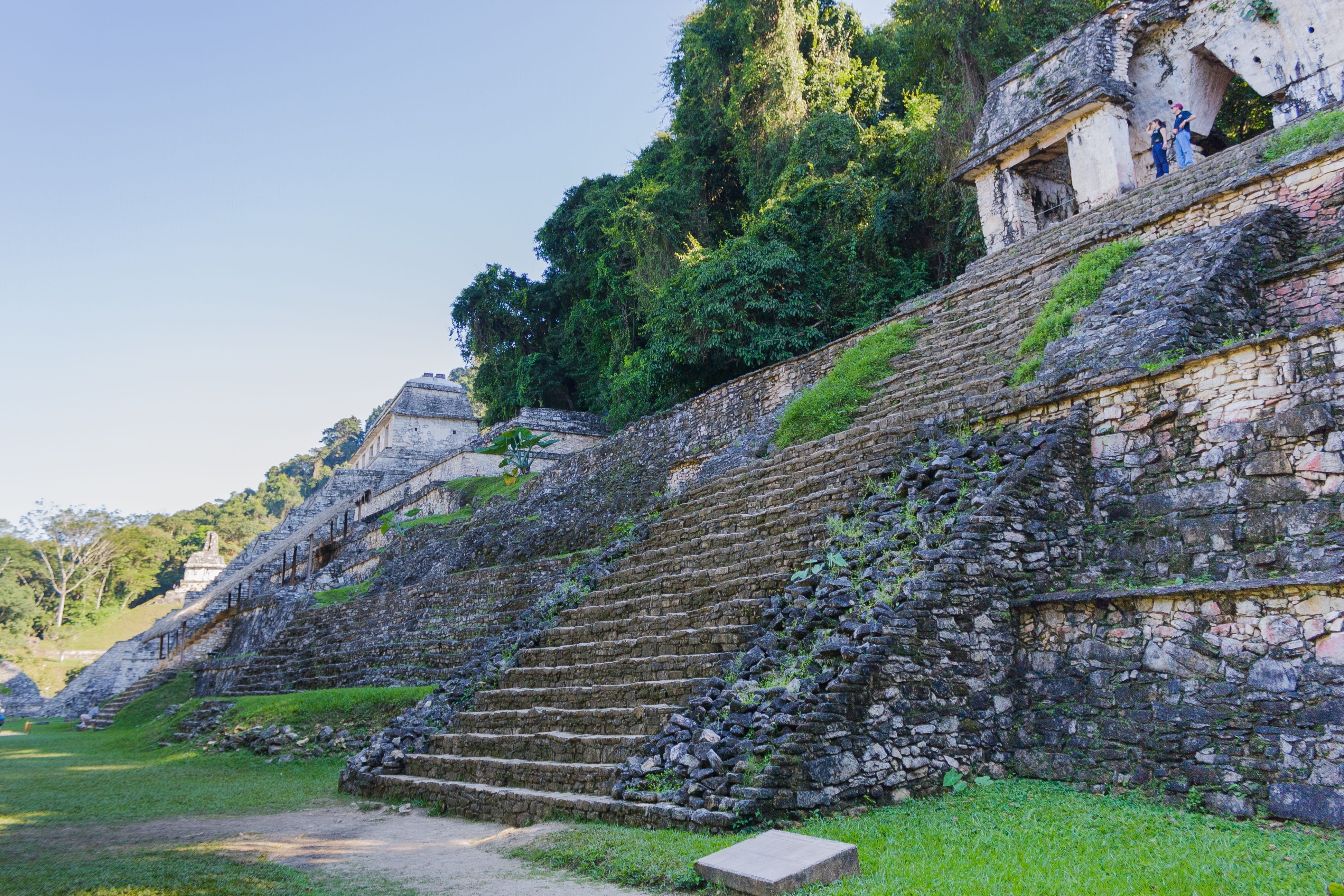 sky, plant, travel destinations, mayan, river, the past, old, water, history, day, outdoors, old ruin, architecture, building exterior, color, méxico, nature, HD Wallpaper
